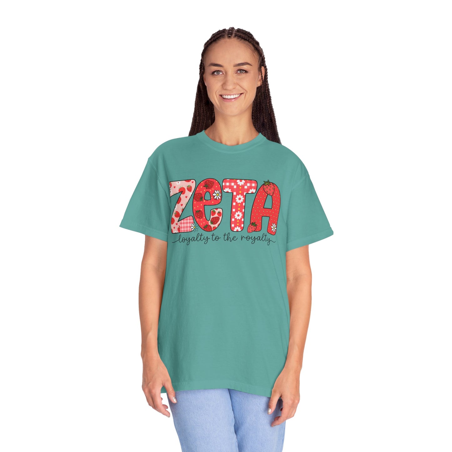 ZTALoyalty T-Shirt, Unisex Garment-Dyed Tee, Perfect for Sorority Events, Greek Life Apparel, Custom Festive Shirt, Everyday Casual Wear