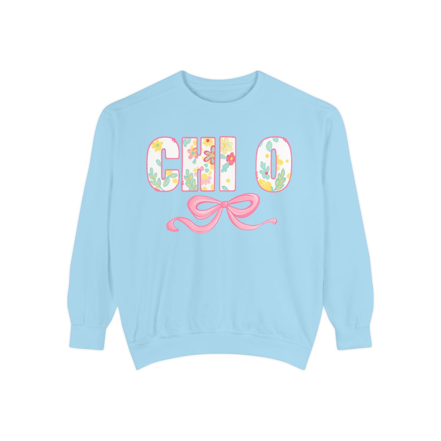 Colorful Floral Chill O Unisex Sweatshirt | Spring Fashion, Gift for Her