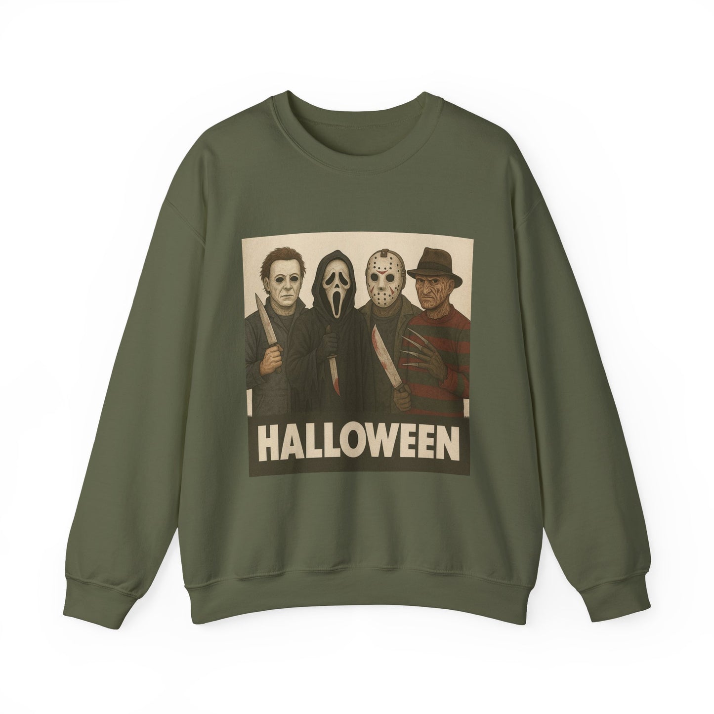 Spooky Movie Crewneck Sweatshirt - Halloween Horror Apparel