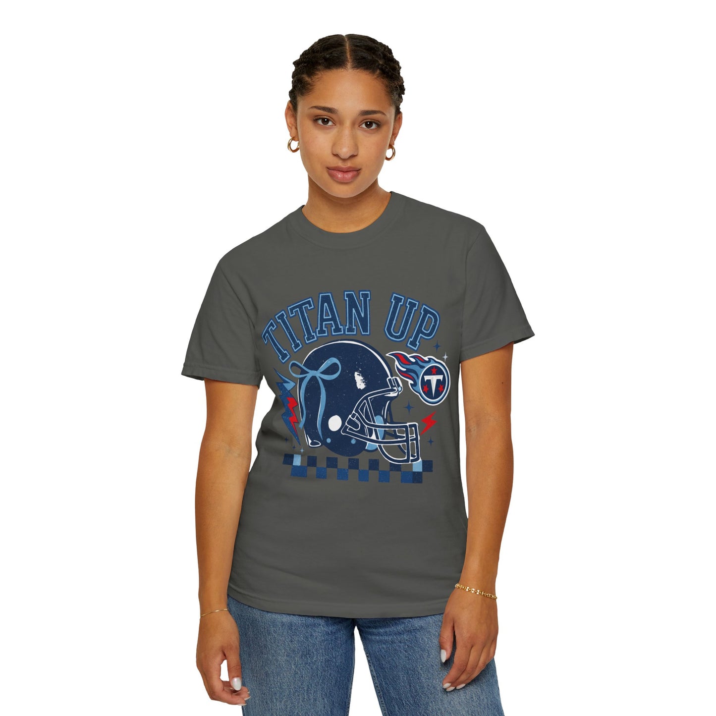 titan up tennessee Unisex Football Tee, Titan Up Shirt for Game Day, Casual Sportswear, Tailgating Apparel, Gift for Fans, Team Spirit Top