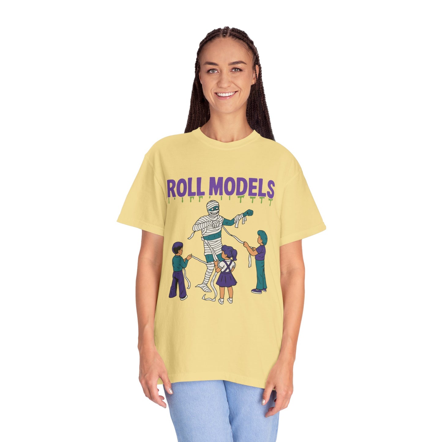 Mummy Roll Models T-Shirt, Cute Halloween Shirt, Kids Costume Tee, Family Fun Outfit, Retro Graphic Top, Vintage Style Tee