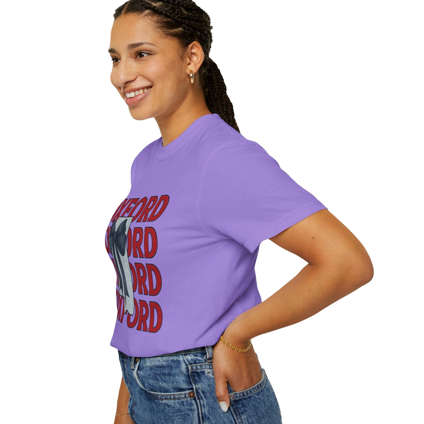 Oxford Bow Graphic Tee, Casual Unisex T-shirt, Gift for Students, College Apparel, Trendy Fashion Top, Birthday Gift