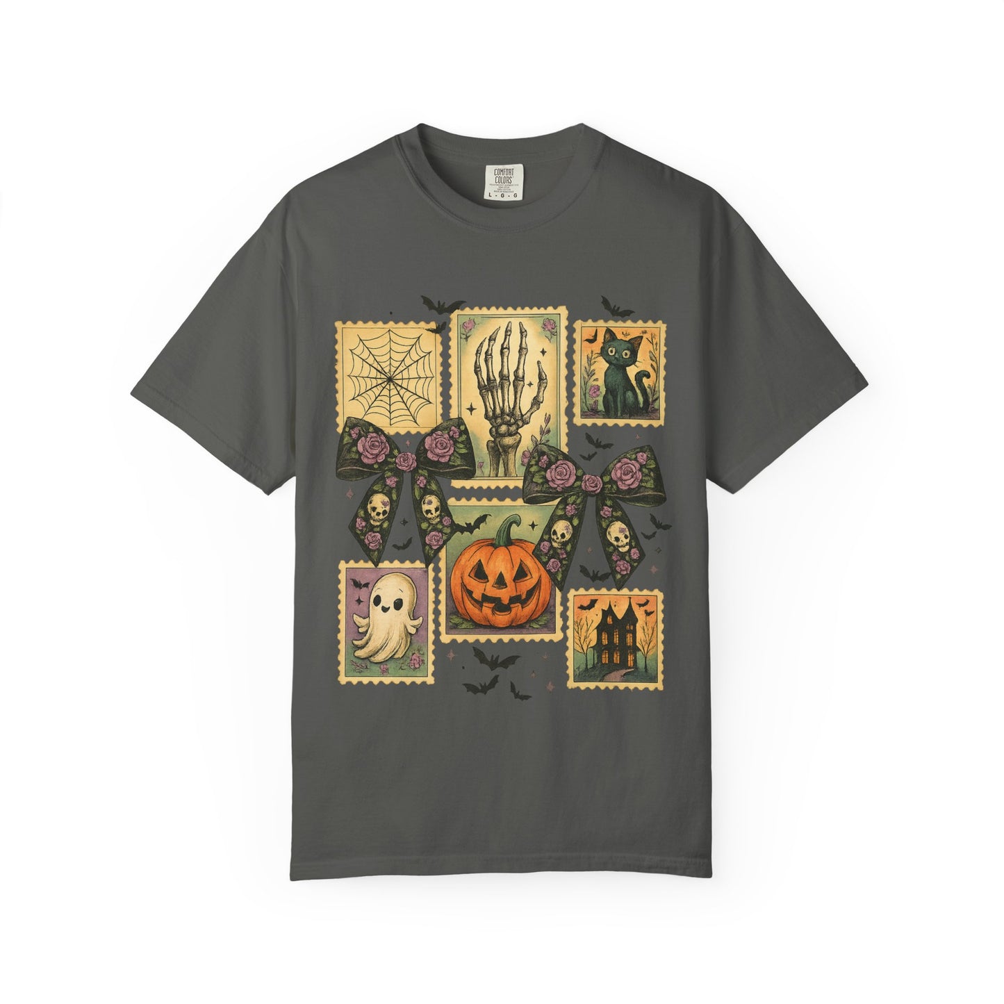 Halloween-Themed Unisex T-Shirt - Spooky Vibes for Fall Celebrations, Ghost Lovers Gift, Costume Party Essential, Cozy Autumn Tee