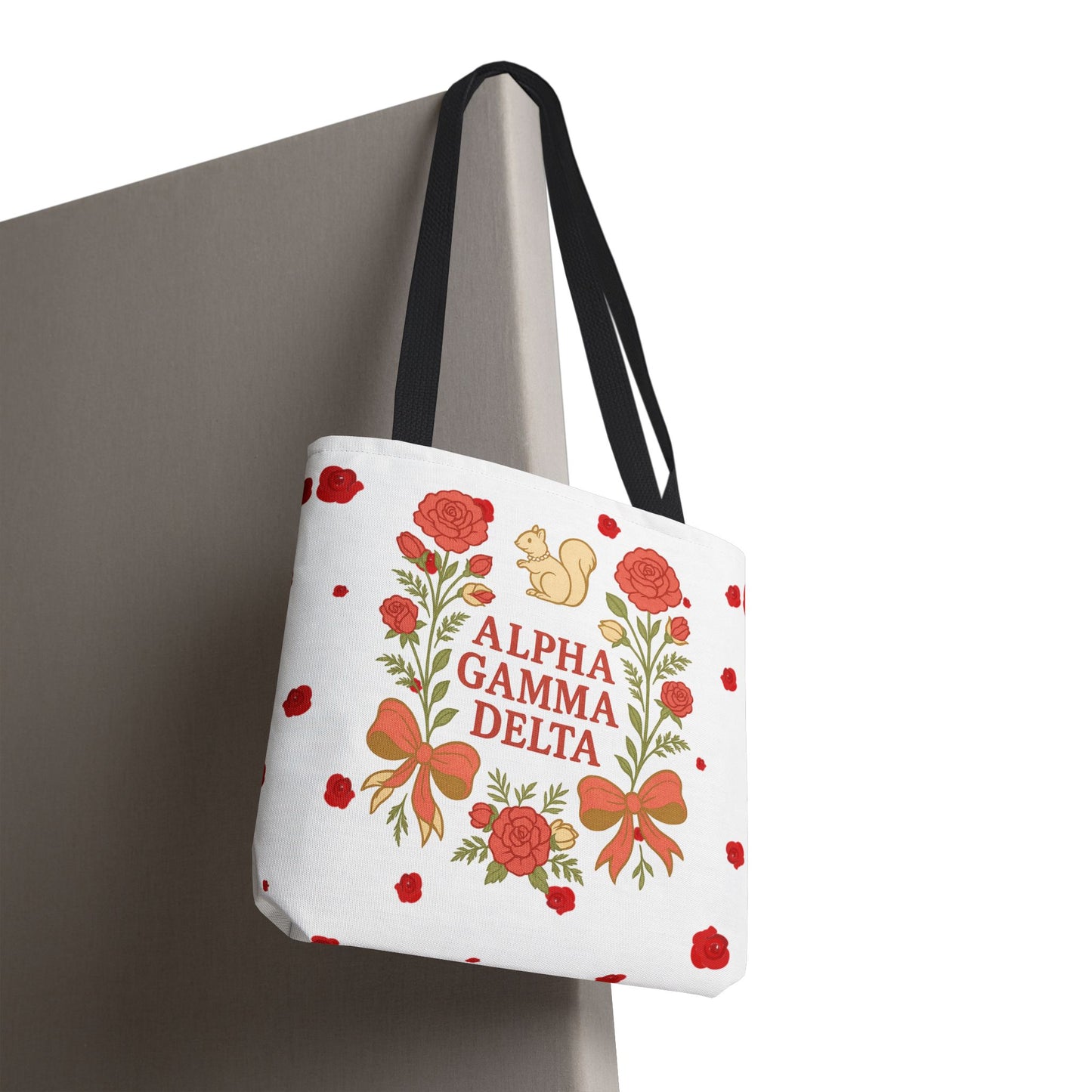 Floral Tote Bag | Alpha Gamma Delta Collection | Perfect for Sorority Events & Graduates
