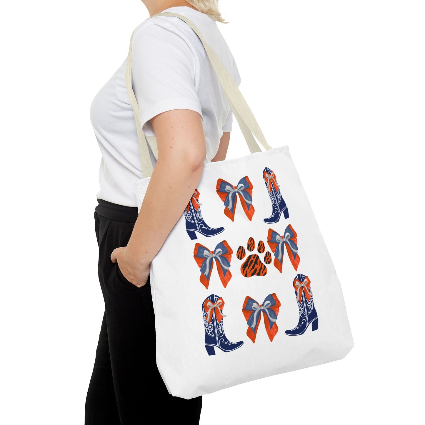 Au Tigers Spirit Tote Bag, Cute Accessories, Back to School, Gift for Sports Fans, Cheerleading Team Bag, war eagle, go tigers, auburn game day, auburn fan gift, graduation gift, auburn alumni
