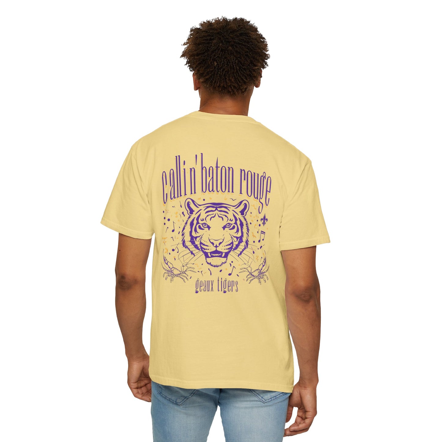 Baton Rouge Spirit T-Shirt - Unisex Garment-Dyed Tee for Game Day, College Football, Mardi Gras, Team Pride, Casual Wear
