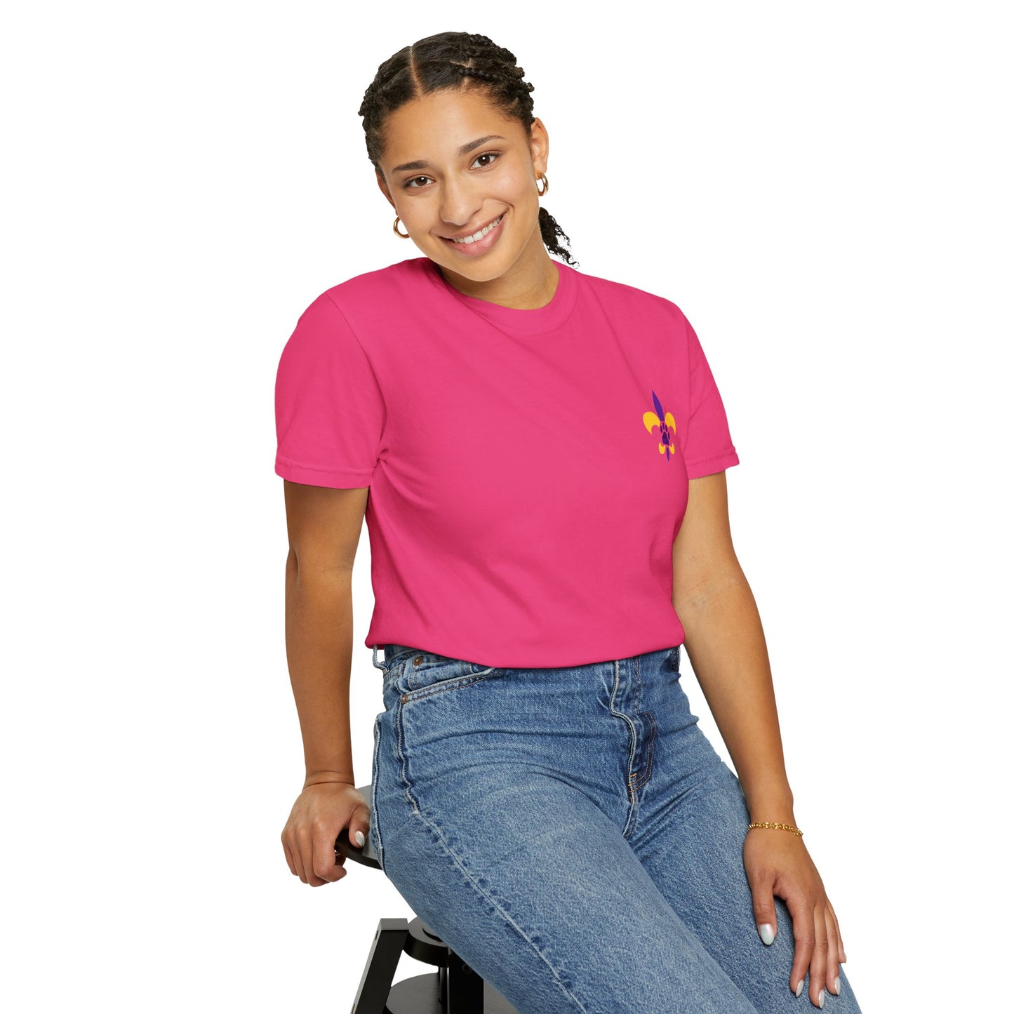 Baton Rouge Spirit T-Shirt - Unisex Garment-Dyed Tee for Game Day, College Football, Mardi Gras, Team Pride, Casual Wear