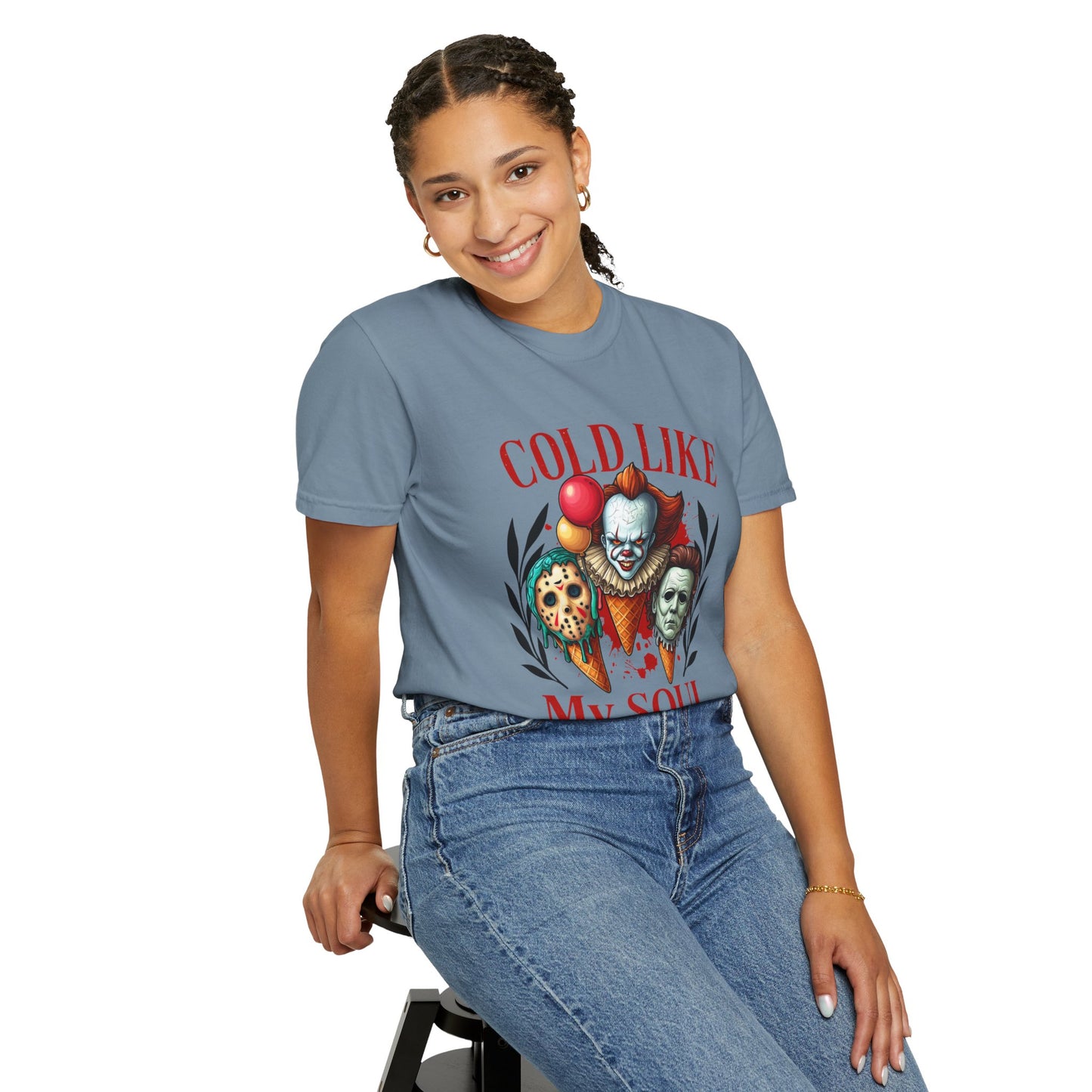 Chilling Soul T-Shirt, Vintage Horror Tee, Unisex Graphic Shirt, Ice Cream Lovers Gift, Fun Movie Merch