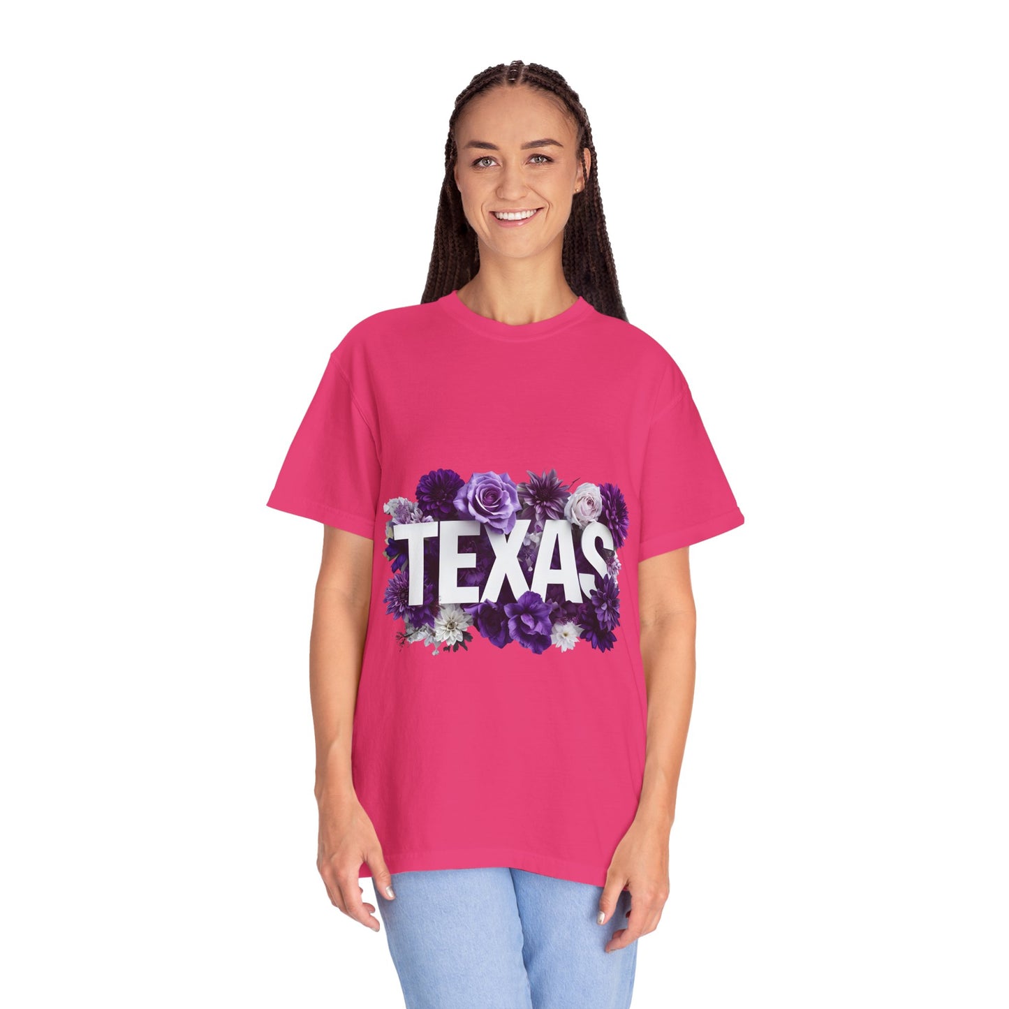 Texas Floral T-Shirt, Unisex Aesthetic Tee, Summer Outfit, Gift for Texan, Casual Style Shirt, Travel Souvenir Shirt