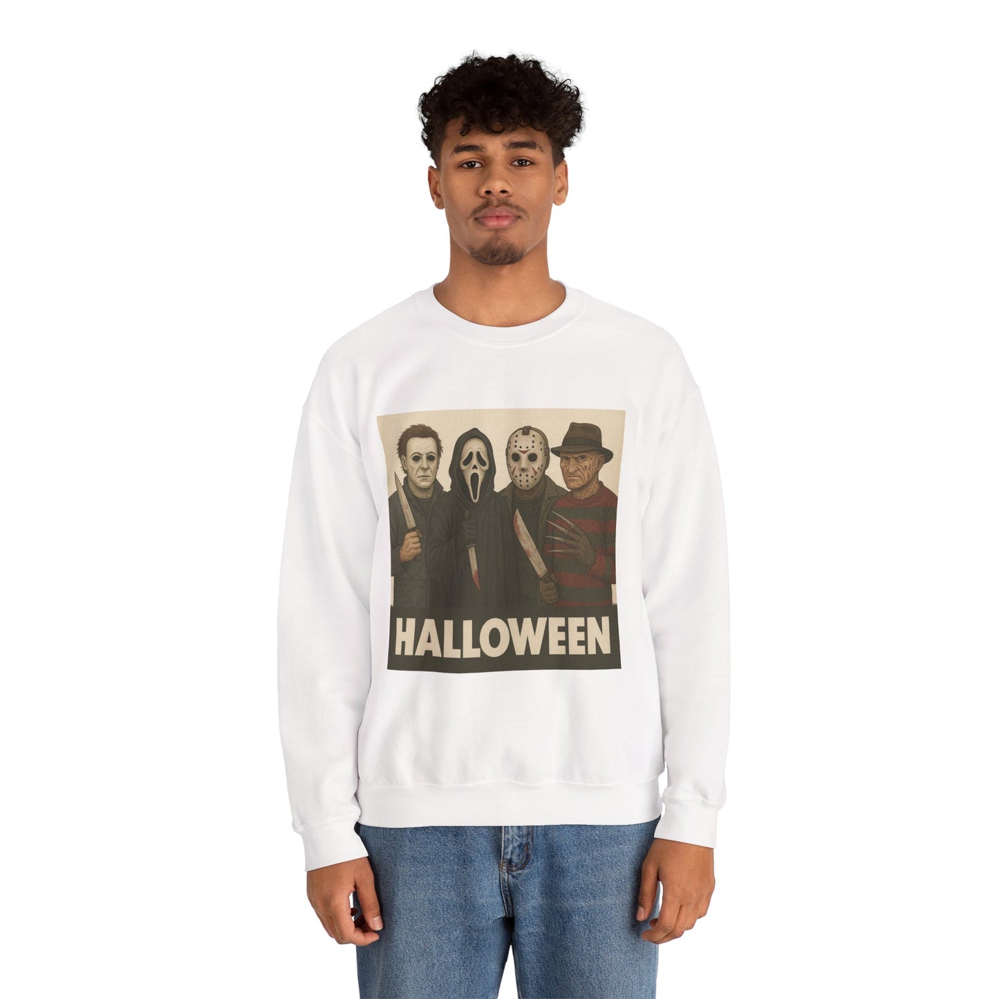 Spooky Movie Crewneck Sweatshirt - Halloween Horror Apparel