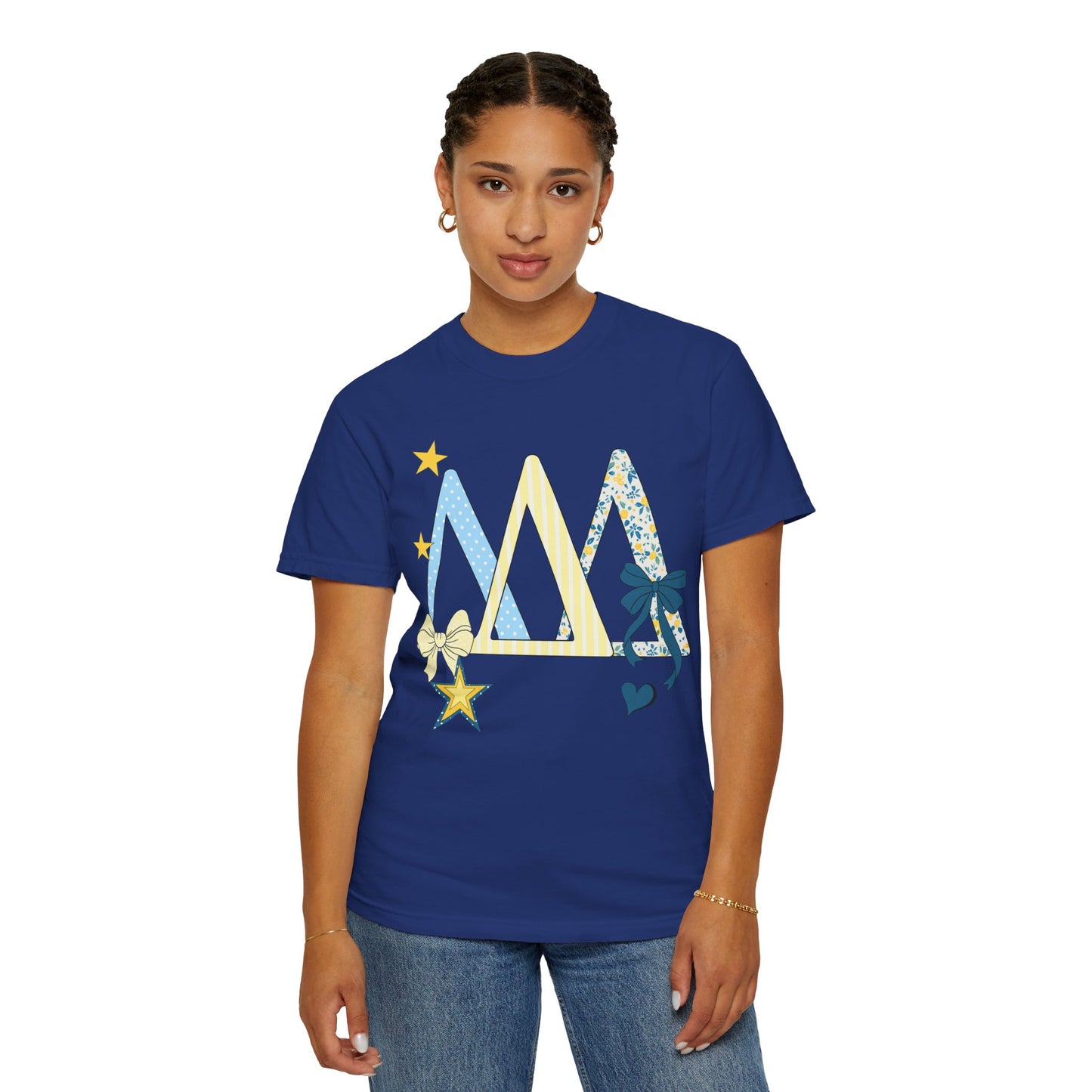 Whimsical yellow and blue Graphic T-Shirt