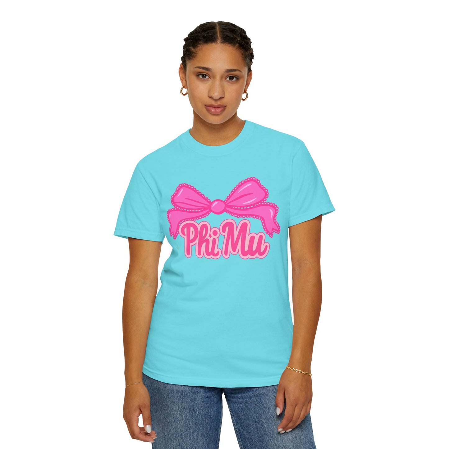 PhiMu Bow Pink Sorority T-Shirt