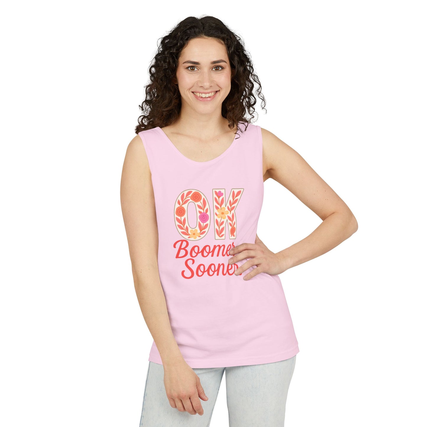Oklahoma Comfort Colors Tank, Trendy Garment-Dyed Tank Top, OK Boomer Sooner, Casual Summer Wear, Gift for Graduates