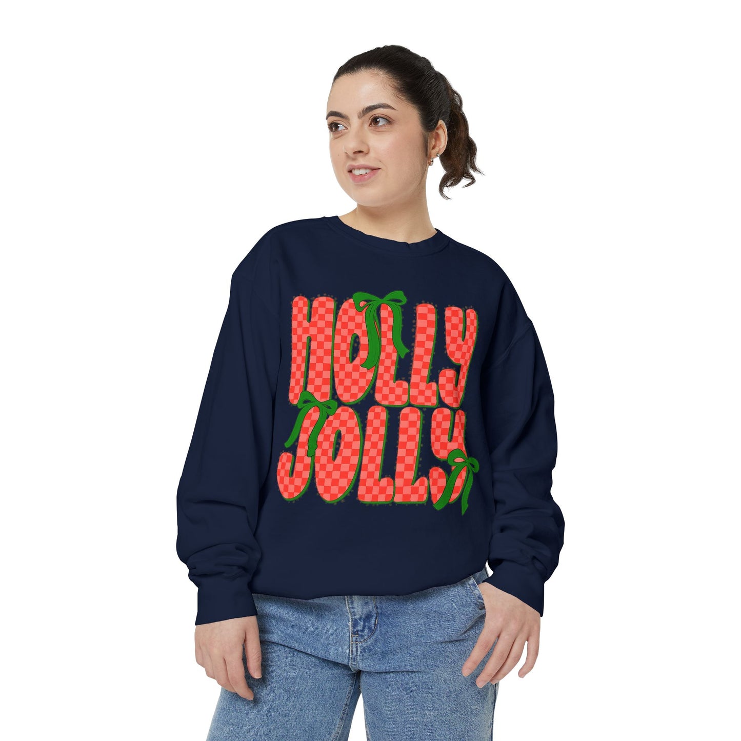 Holly Jolly Sweatshirt — Festive Christmas Holiday Pullover