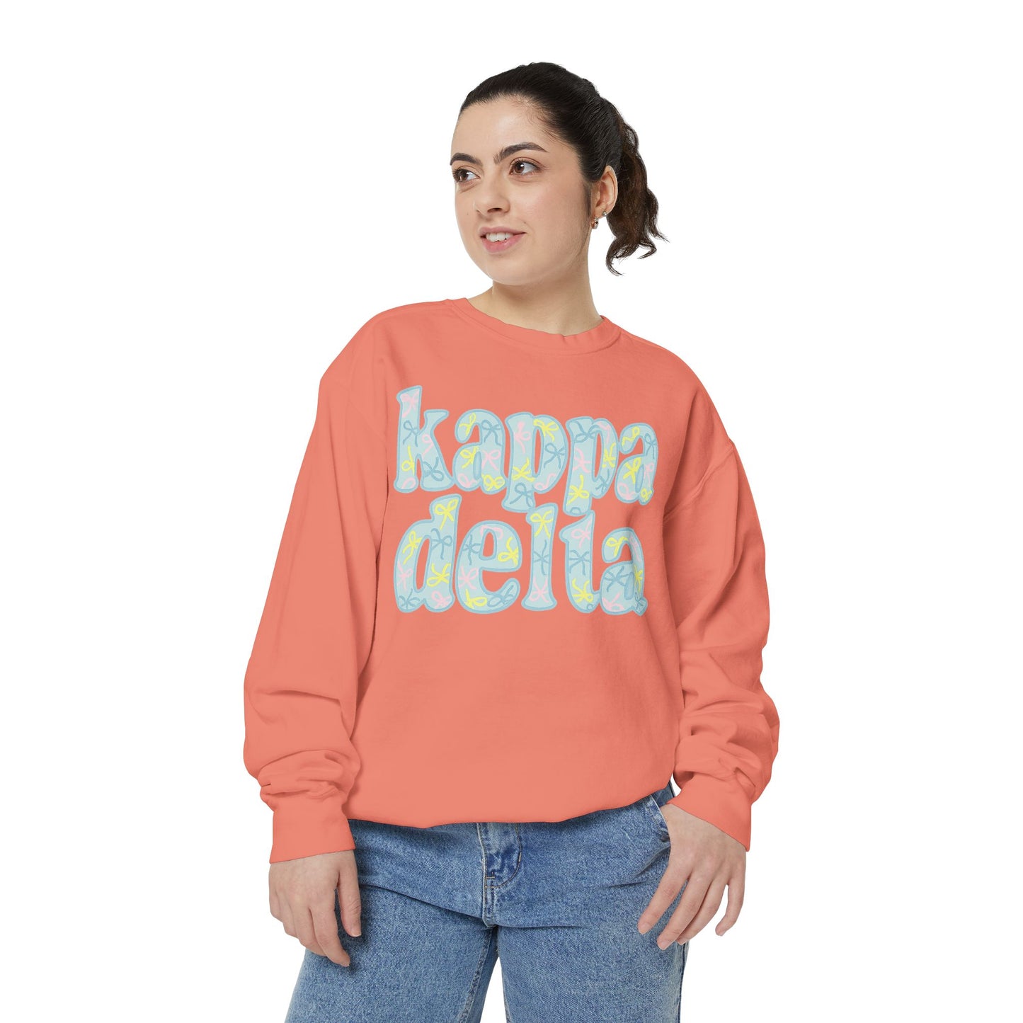 Sorority Sisters Cozy Sweatshirt - KaDelta Unisex Garment-Dyed
