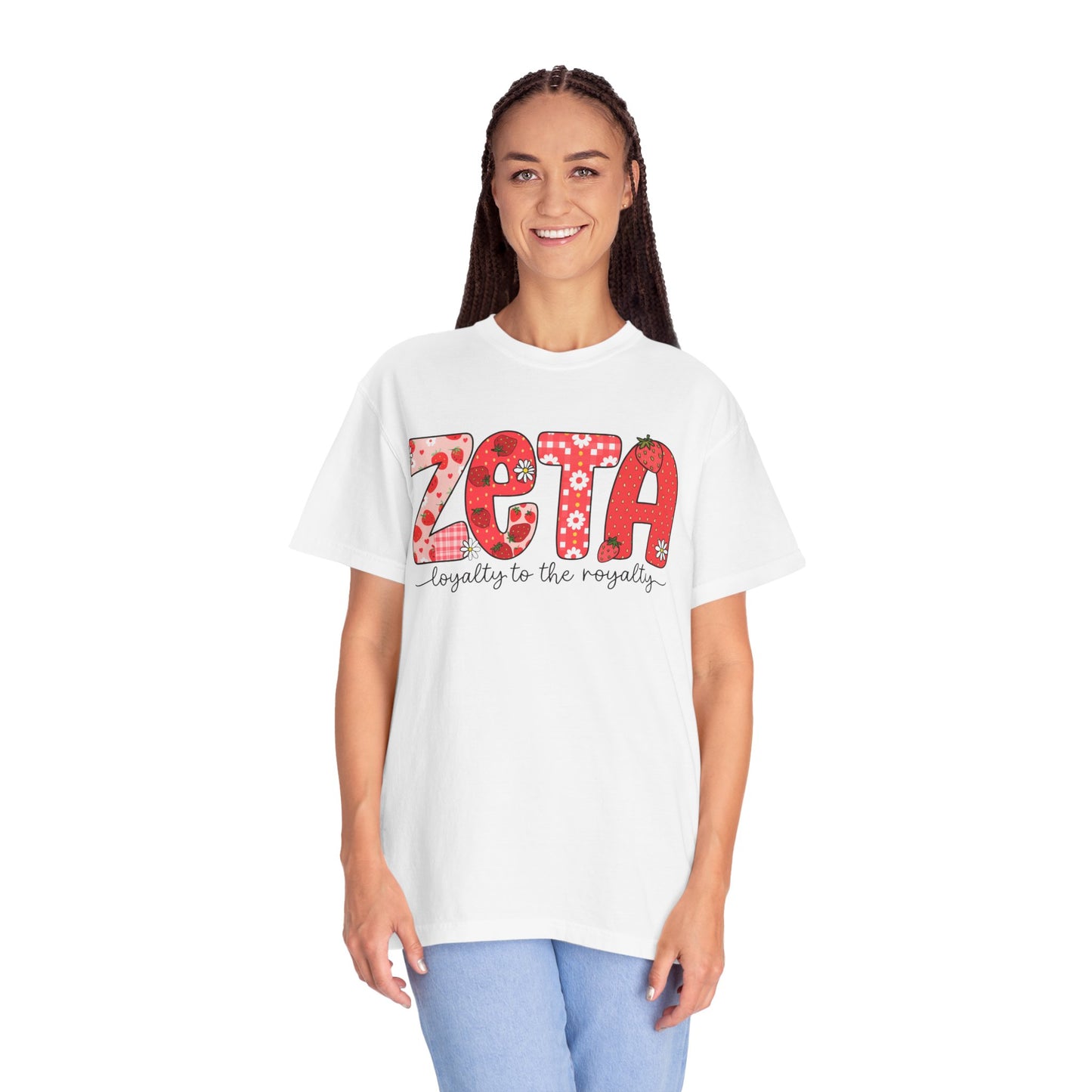 ZTALoyalty T-Shirt, Unisex Garment-Dyed Tee, Perfect for Sorority Events, Greek Life Apparel, Custom Festive Shirt, Everyday Casual Wear