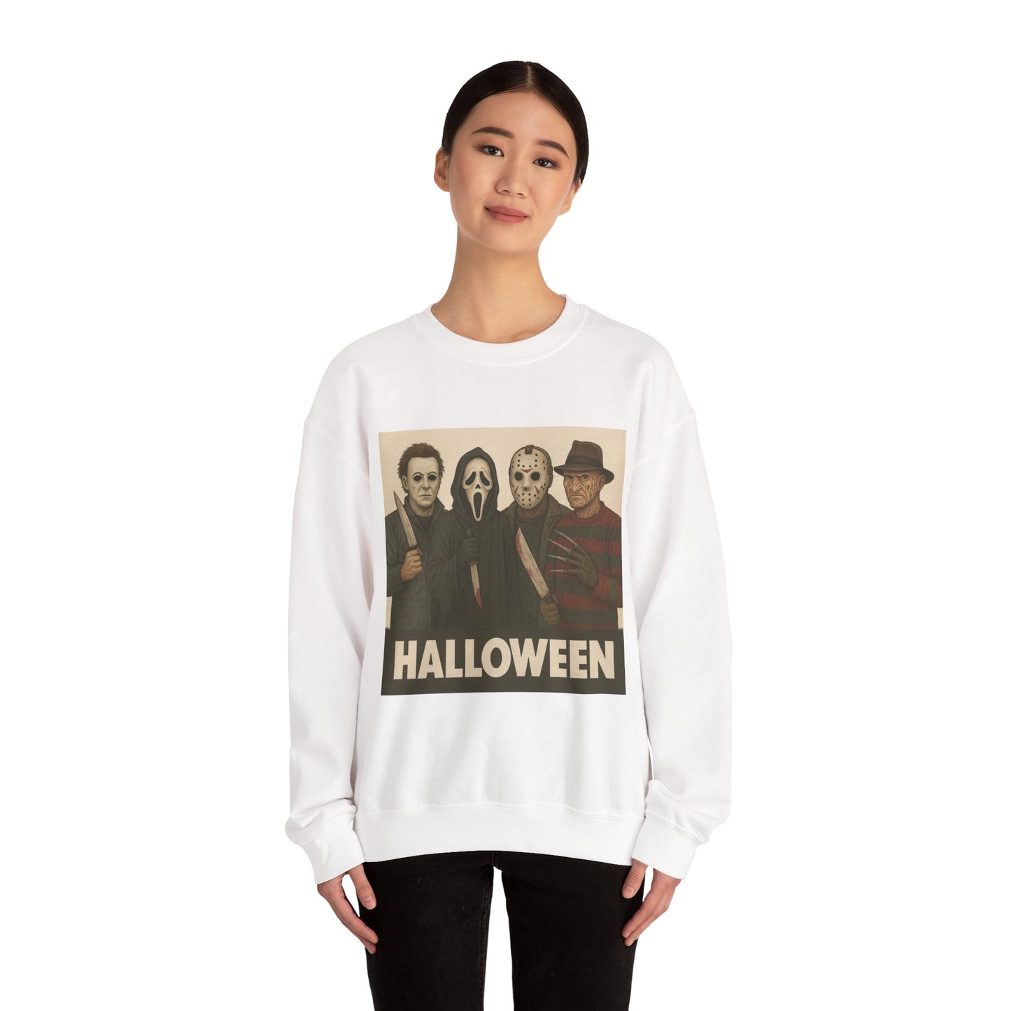 Spooky Movie Crewneck Sweatshirt - Halloween Horror Apparel
