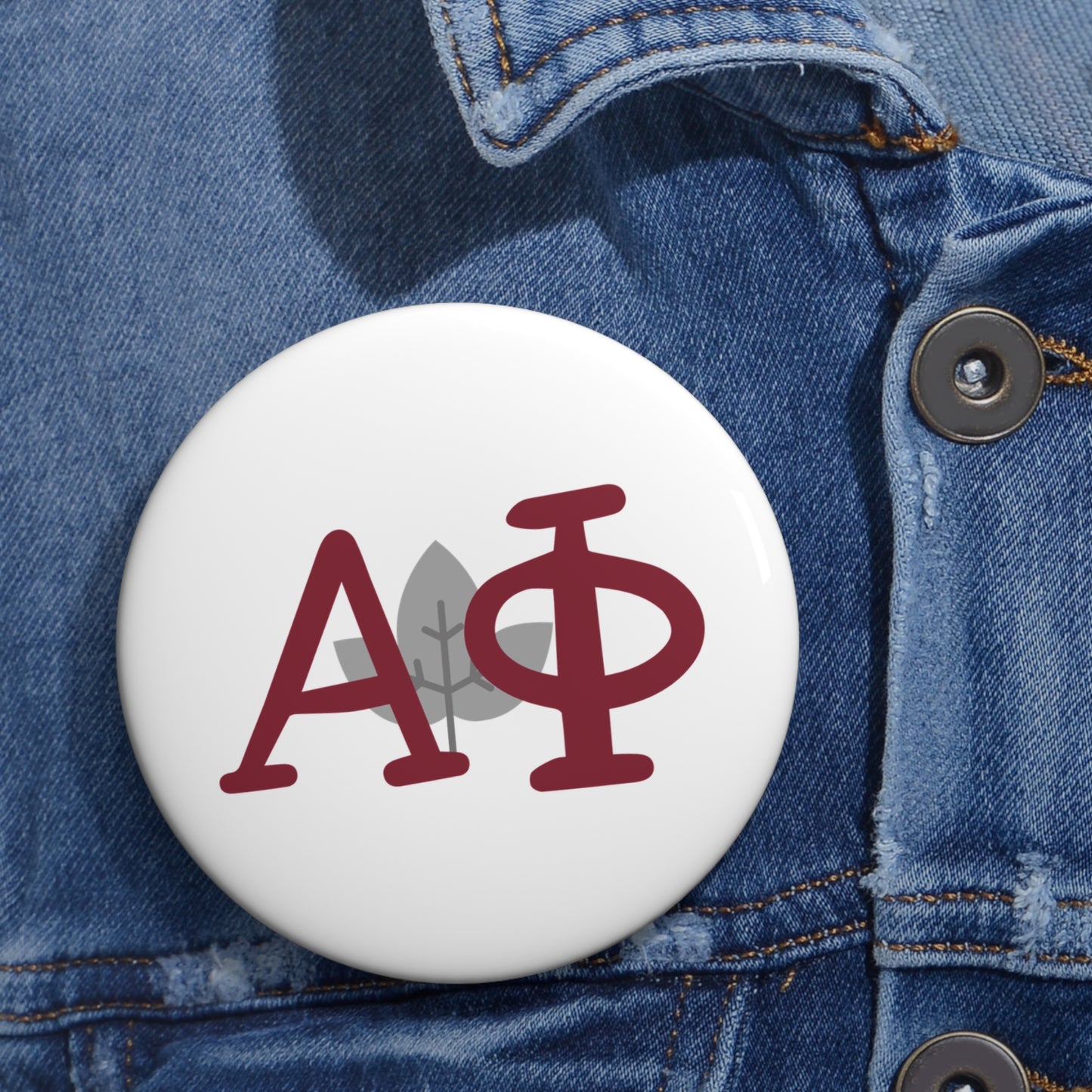 Alpha Phi Custom Fraternity Pin Buttons, Personalized Badge Pins for Events, Gifts for Members, Sorority Recruitment, Club Merchandise