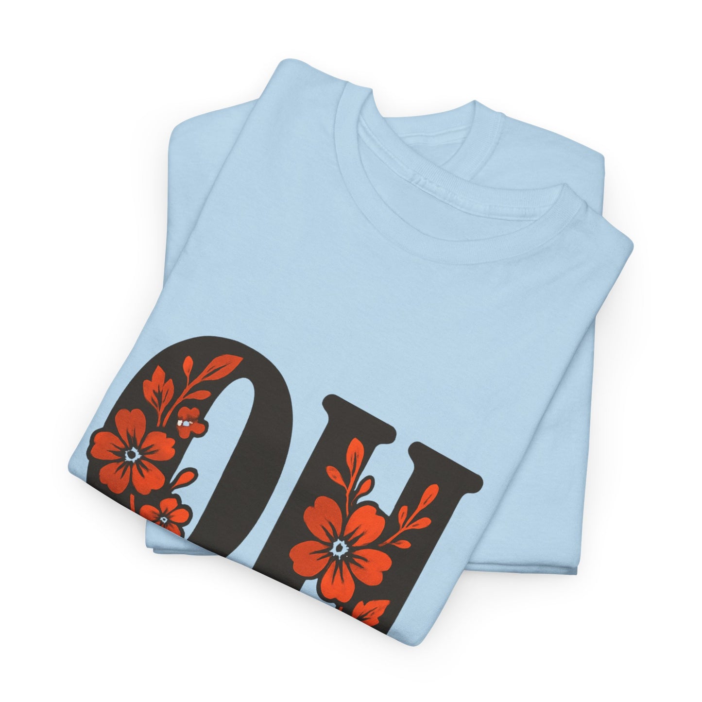 OH Go Browns Floral Unisex Tee, Fan Apparel, Game Day Shirt, Casual Wear, Gift for Sports Lovers