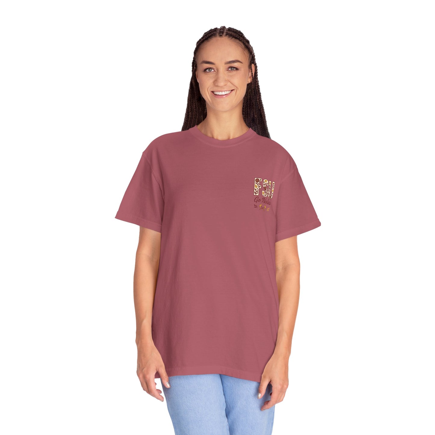 Tomahawk Nation T-Shirt, Unisex College Football Tees, Garment-Dyed Fan Apparel, Go Noles Spirit Wear, Game Day Outfit