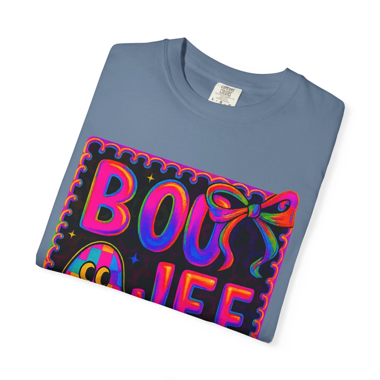 BOOJee Retro Comfort Colors, Garment-Dyed T-shirt, Colorful Graphic Tee, Unisex Streetwear, Fun Gift, Festival Fashion, Vegan Style