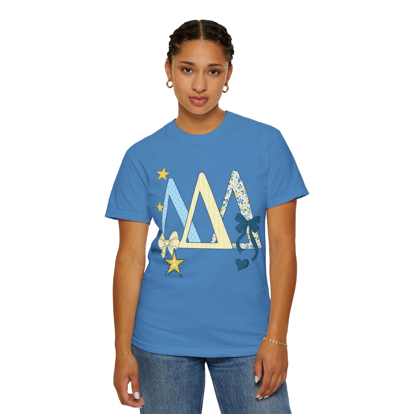 Whimsical yellow and blue Graphic T-Shirt