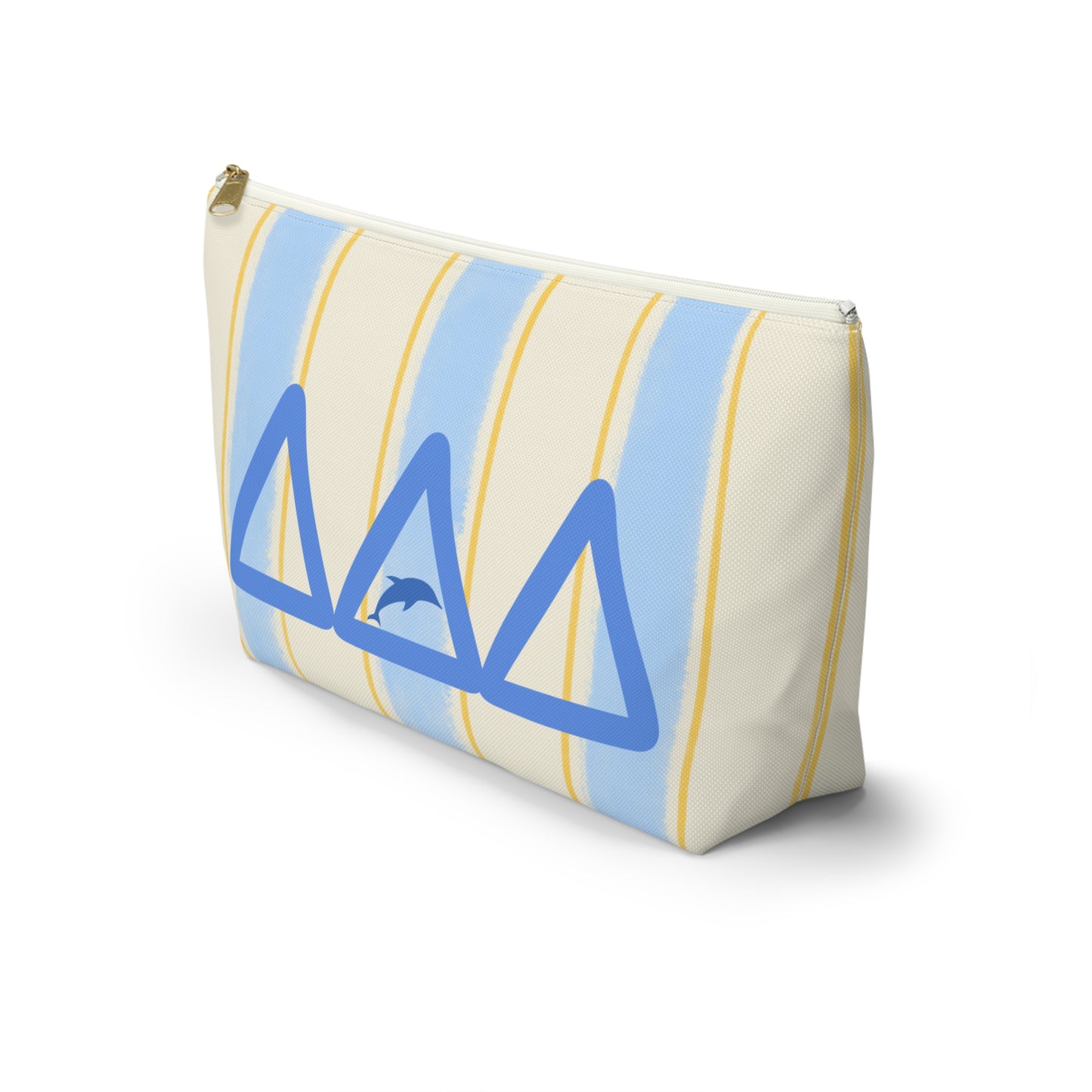 DDD Chic Dolphin Print Accessory Pouch, Cosmetic Bag, Travel Organizer, Beach Essentials, Summer Vibes, Gift for Her