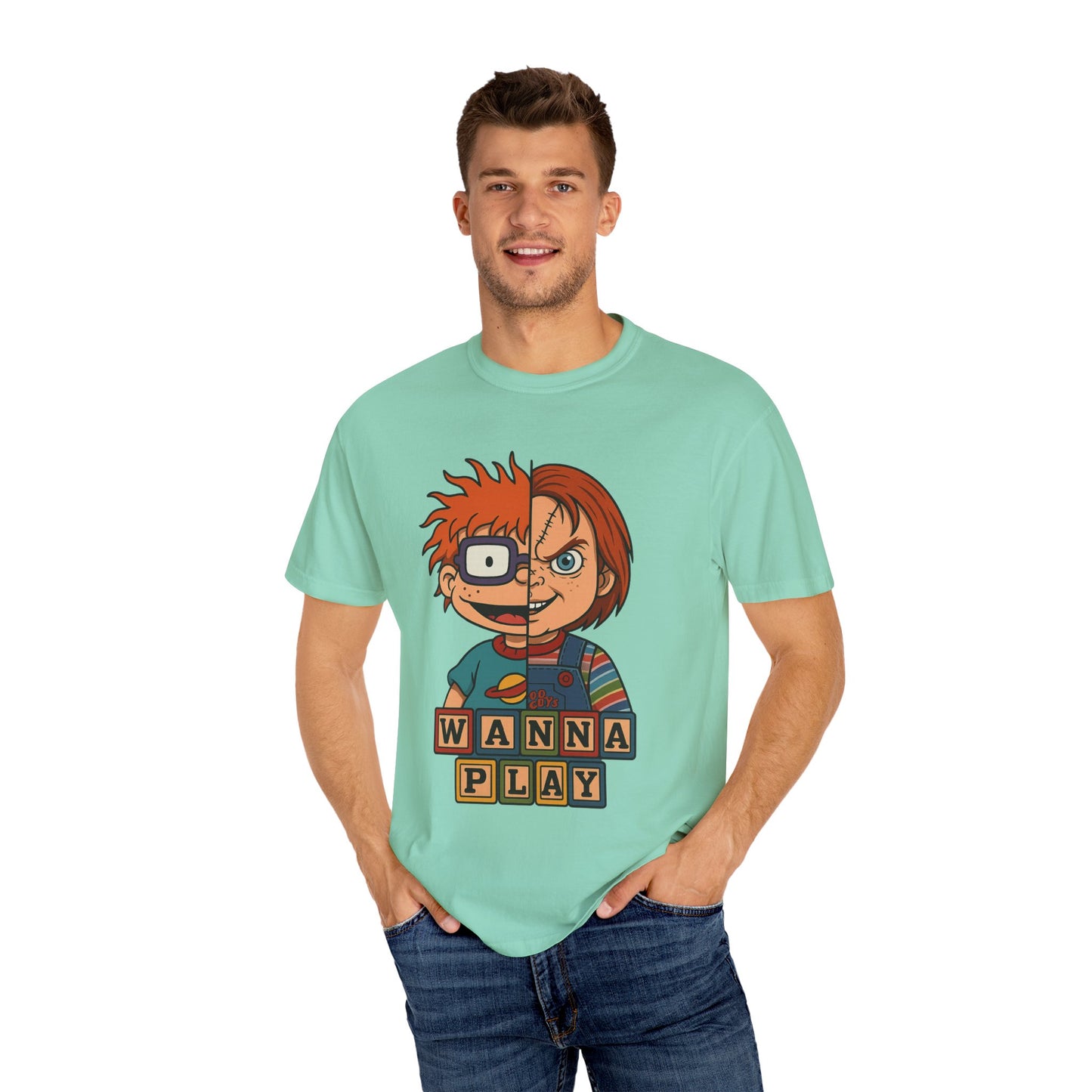 Two Faced Halloween Chucky-Inspired Unisex T-Shirt
