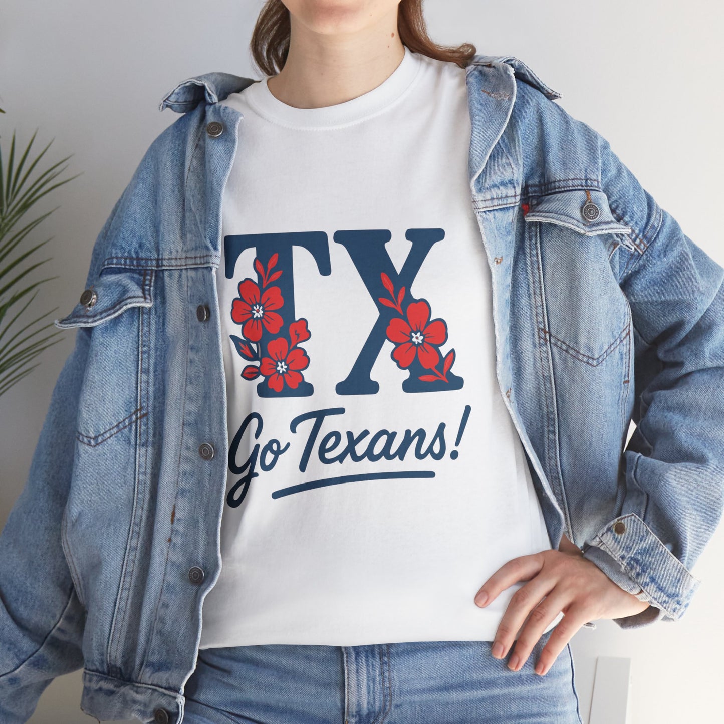 Texas Pride Unisex Cotton Tee | Go Texans! T-Shirt, Casual Wear, Game Day Shirt, Gift for Fans, Spring/Summer Style
