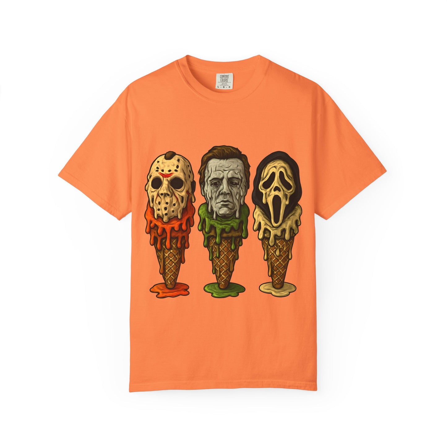 Halloween Horror Movie T-Shirt with Iconic Characters, Unisex Casual Tee for Gifting, Summer Fun, Halloween Costume, Movie Lovers