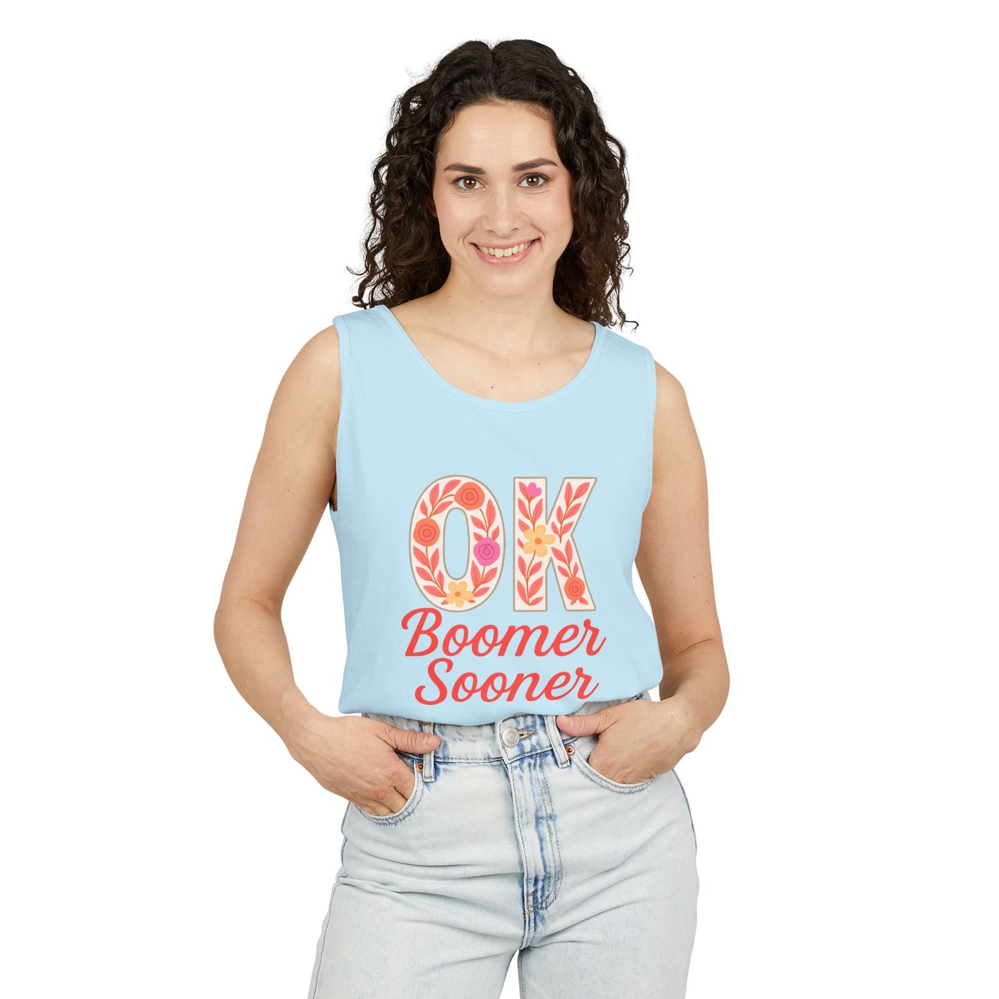 Oklahoma Comfort Colors Tank, Trendy Garment-Dyed Tank Top, OK Boomer Sooner, Casual Summer Wear, Gift for Graduates