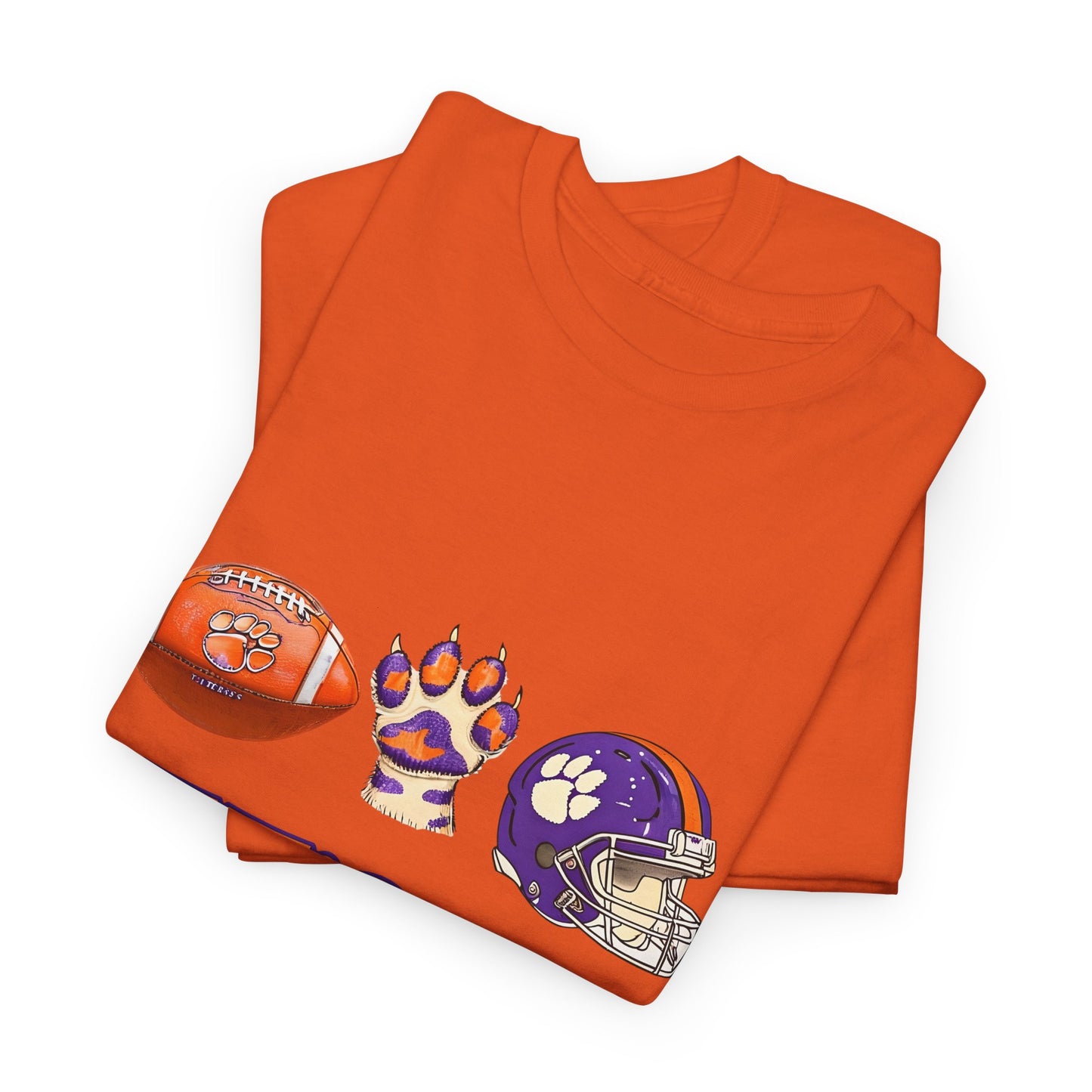 Unisex Heavy Cotton Tee - Let's Go Tigers! Sports Fan Tee, Game Day Shirt, Tailgate Apparel, Team Pride Top, College Football Gear