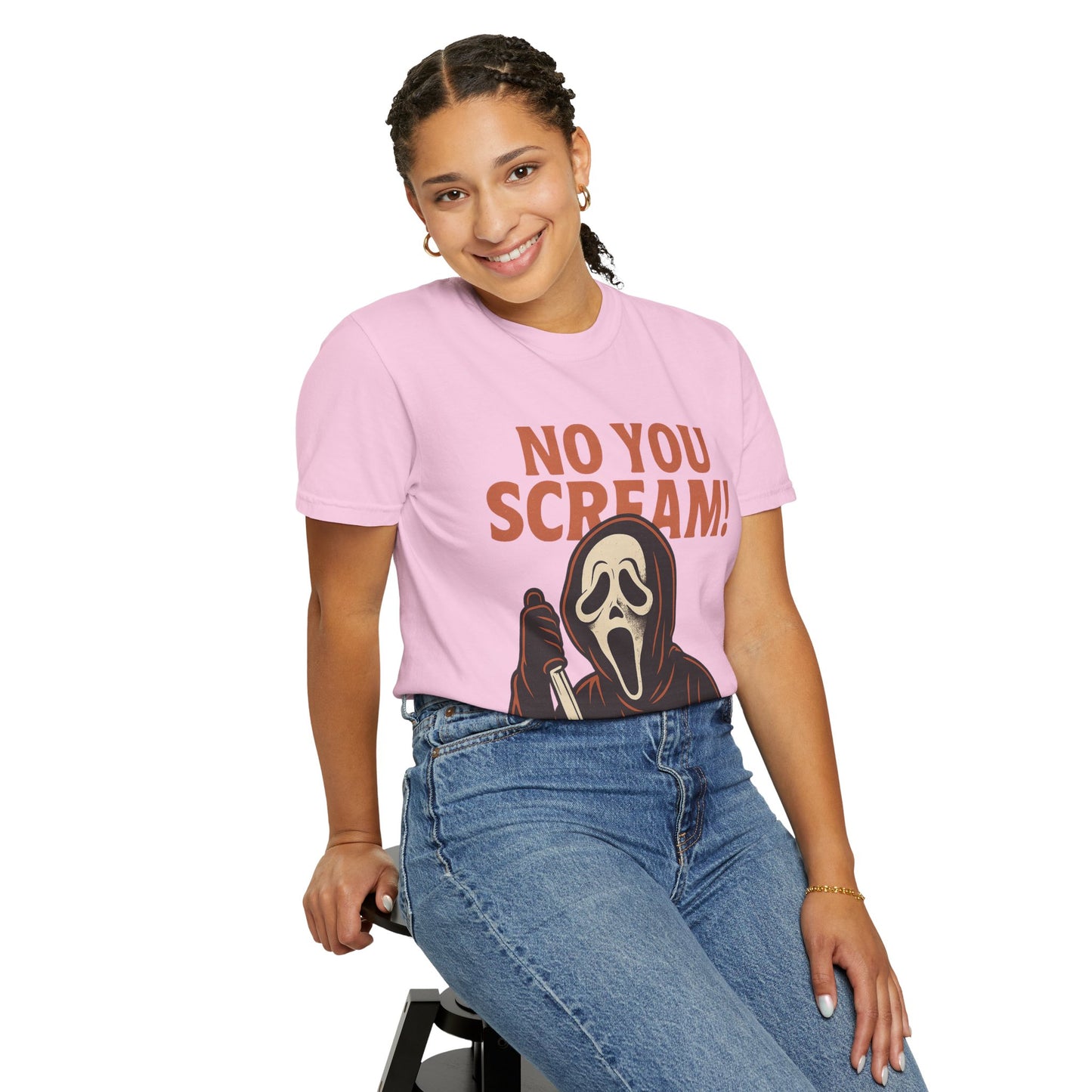 Unisex Horror-Themed T-shirt | Fun Scream Design for Halloween, Costume Parties, Movie Nights, Gift for Horror Fans