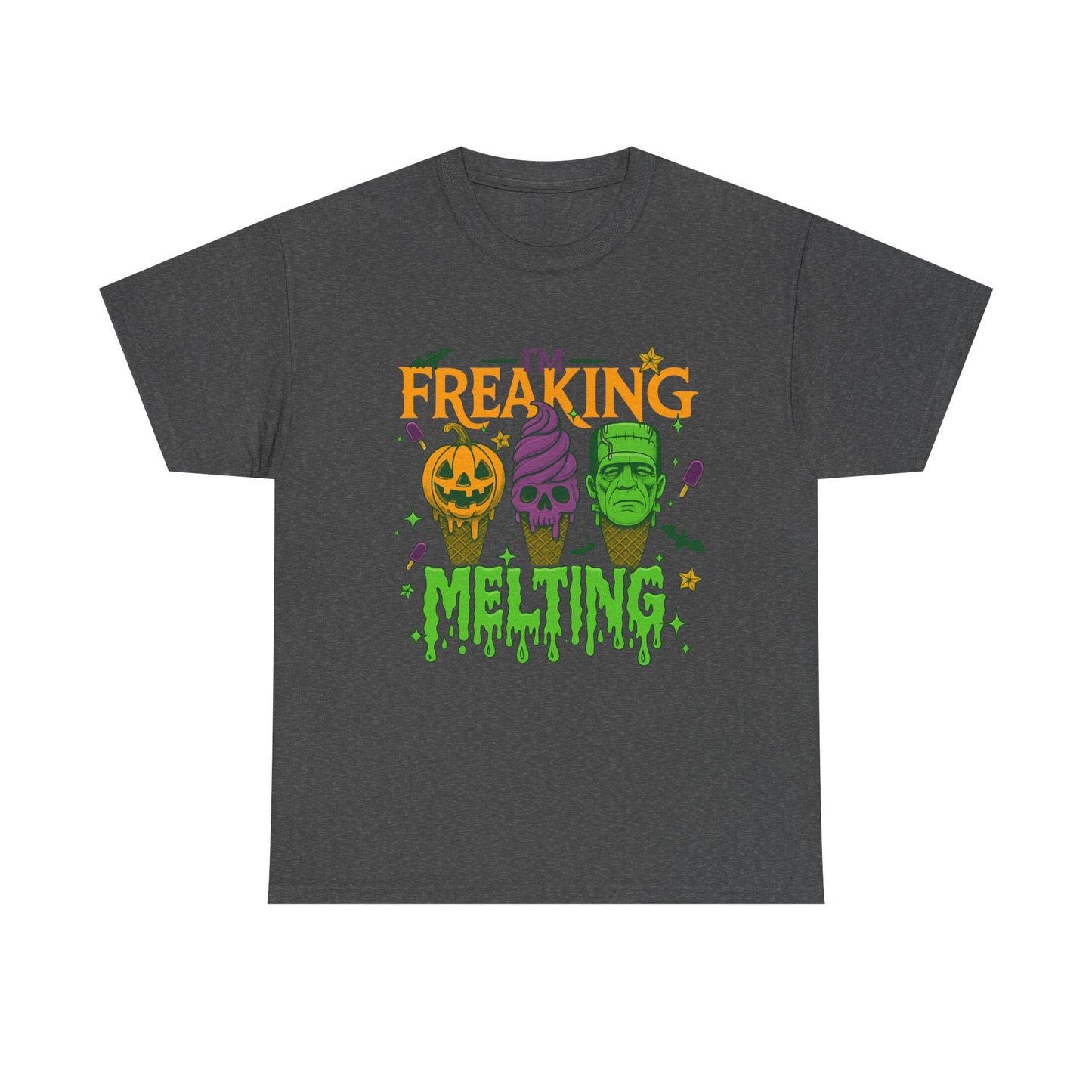 Halloween Unisex Heavy Cotton Tee, Fun Fall Shirt, Halloween Costume Top, Spooky Party Tee, Trick or Treat Apparel
