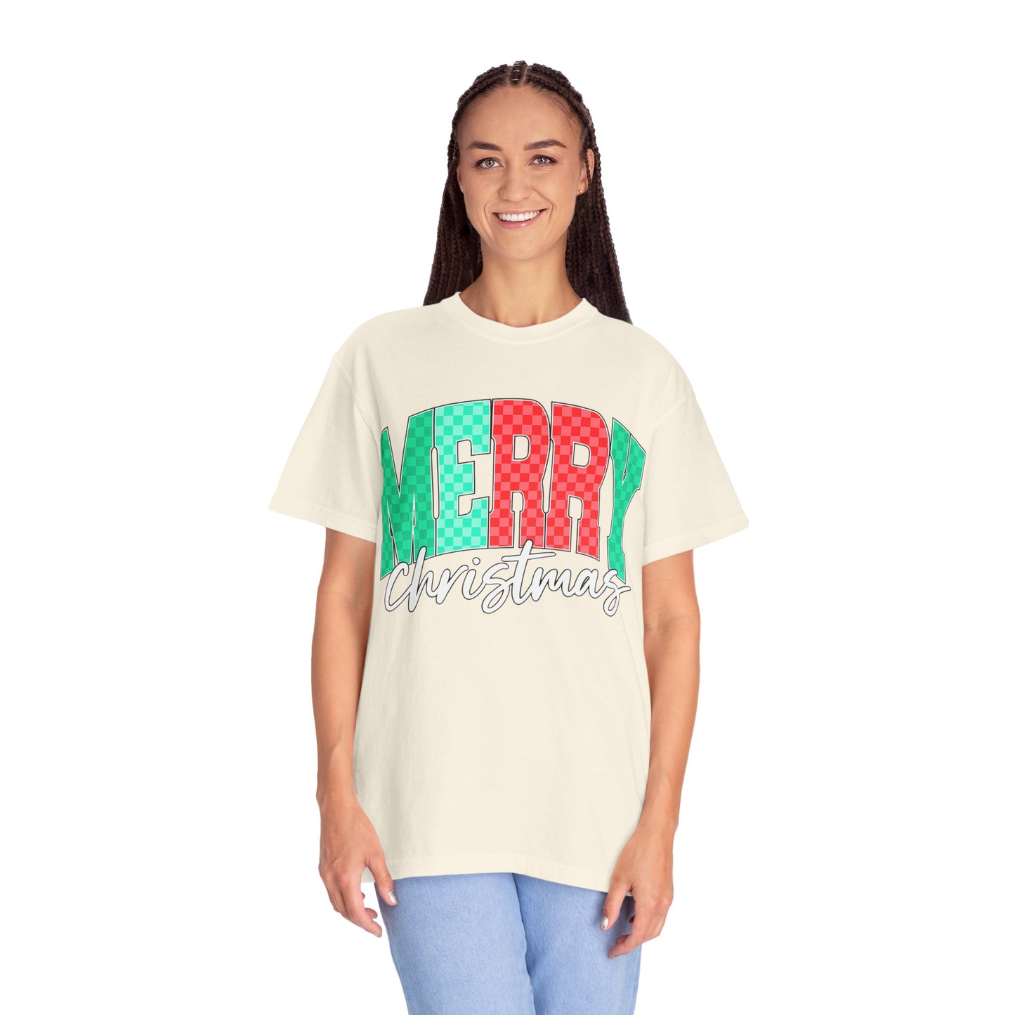 Merry Christmas Unisex Garment-Dyed T-Shirt