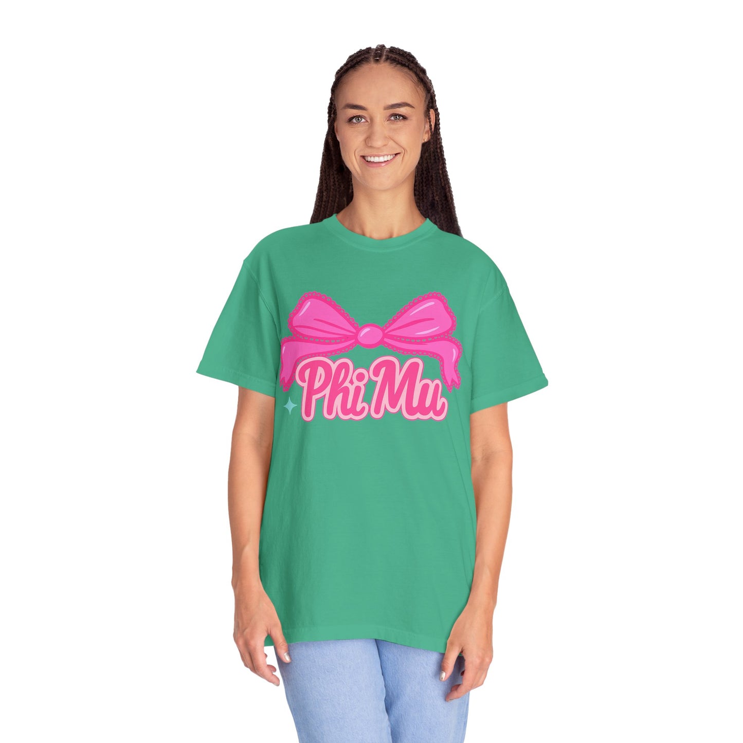 PhiMu Bow Pink Sorority T-Shirt