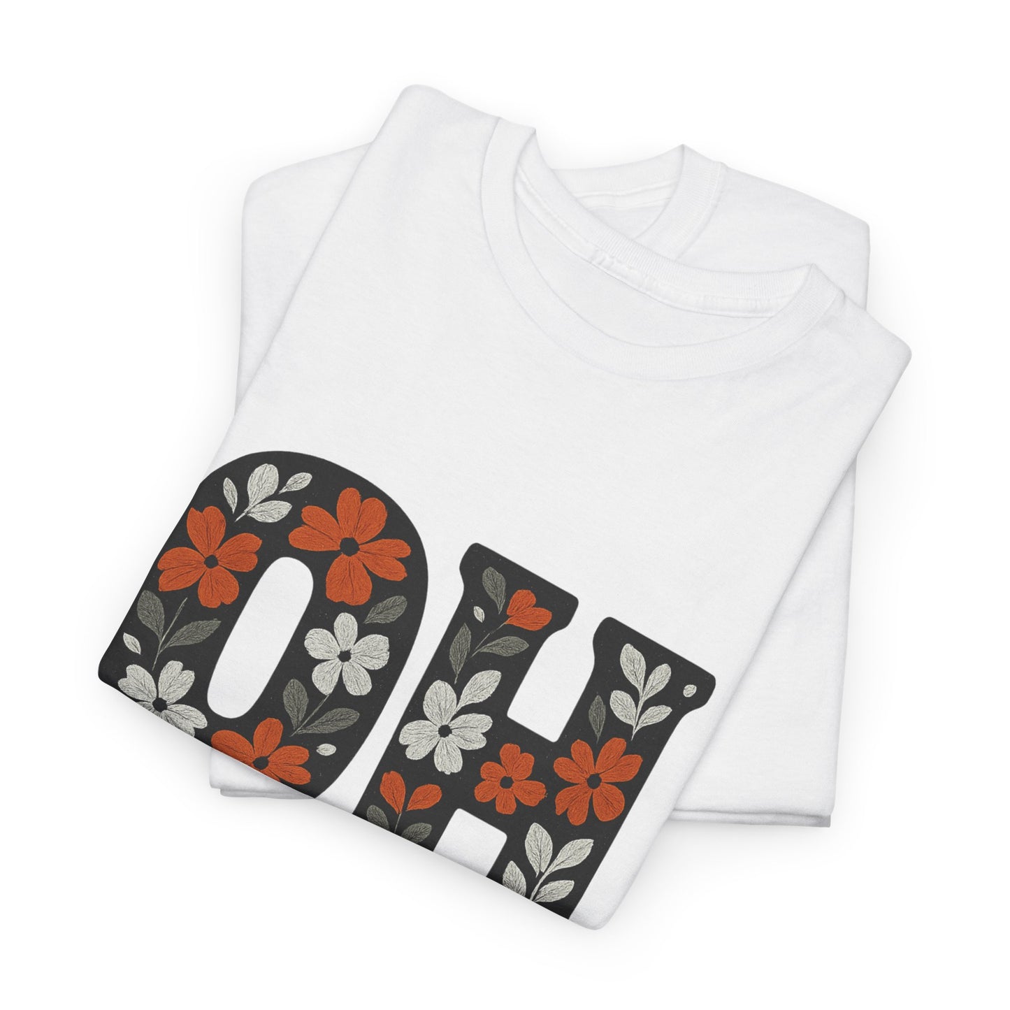 Bengals Floral Tee - Unisex Heavy Cotton