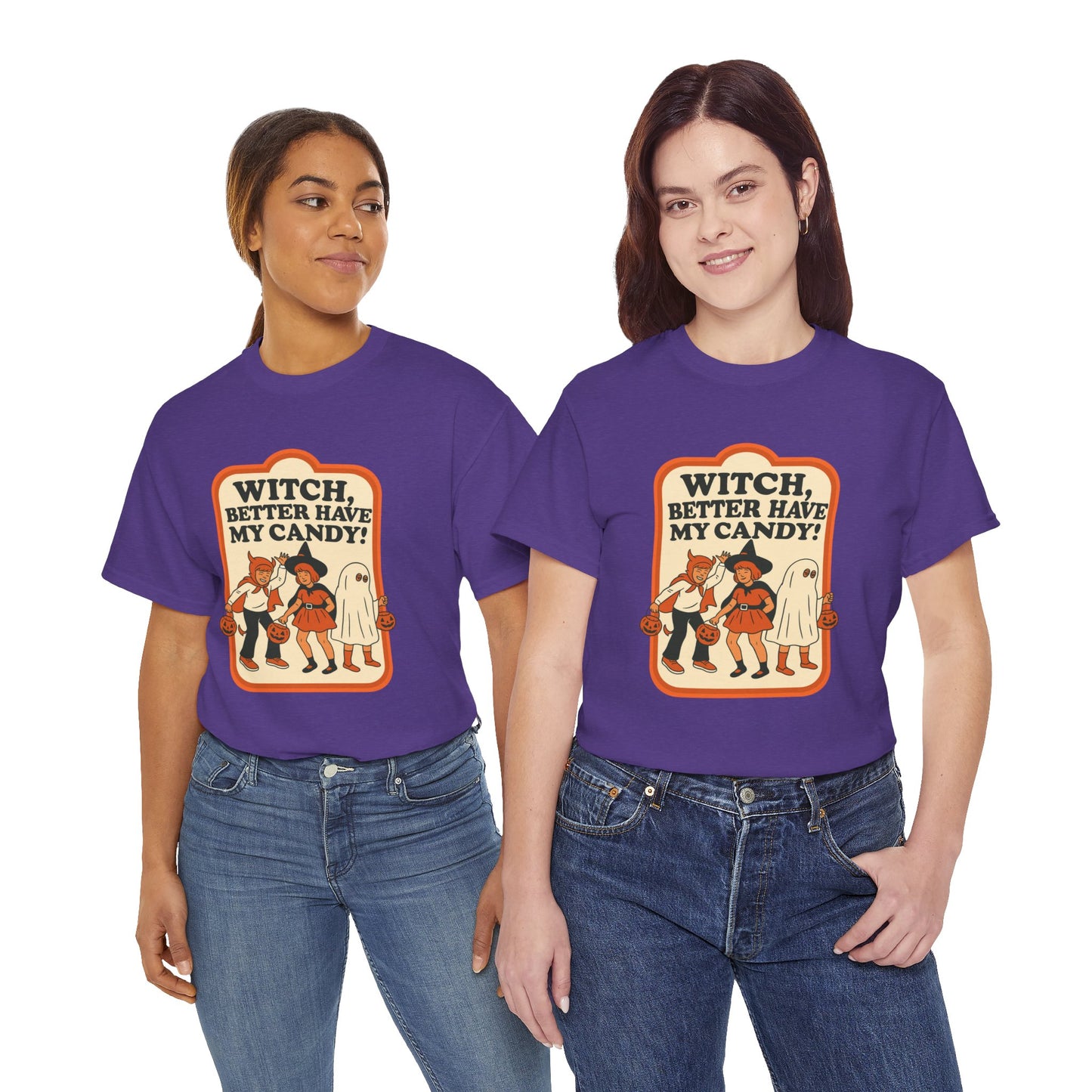 Halloween Witch Candy Tee - Unisex Cotton Shirt