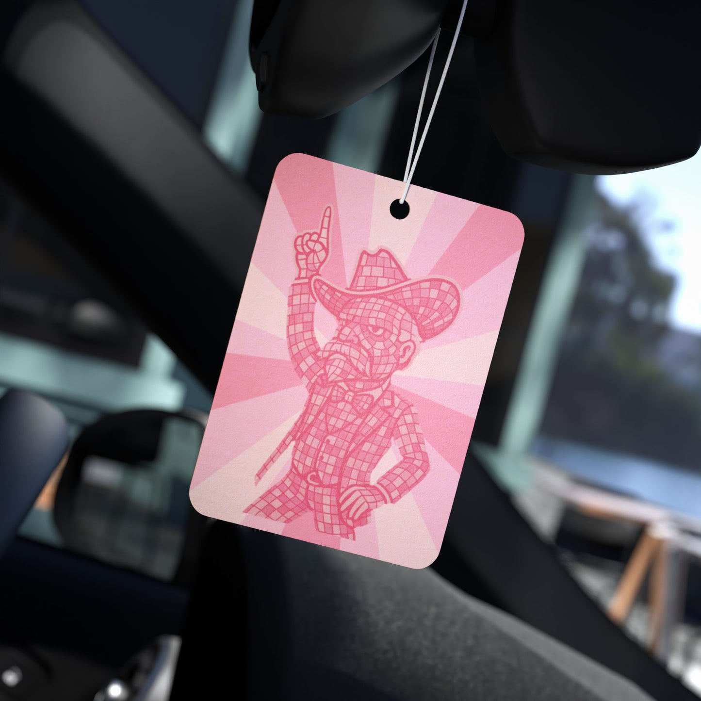 Rebel Colonel Disco Car Air Freshener, Gift for Him, Western Decor, Car Accessories, Unique Gifts, Graduation Gift, Ole Miss Student