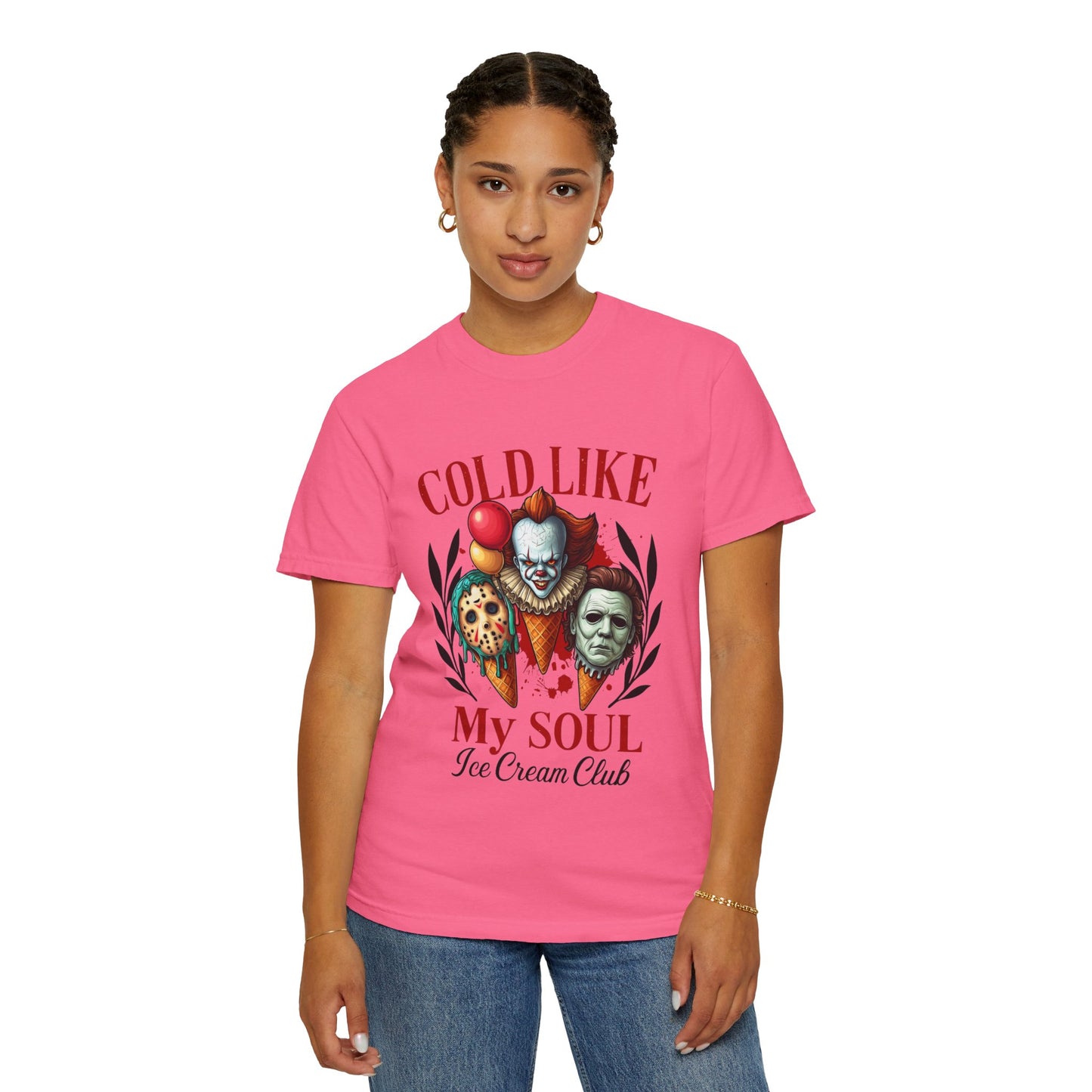 Chilling Soul T-Shirt, Vintage Horror Tee, Unisex Graphic Shirt, Ice Cream Lovers Gift, Fun Movie Merch