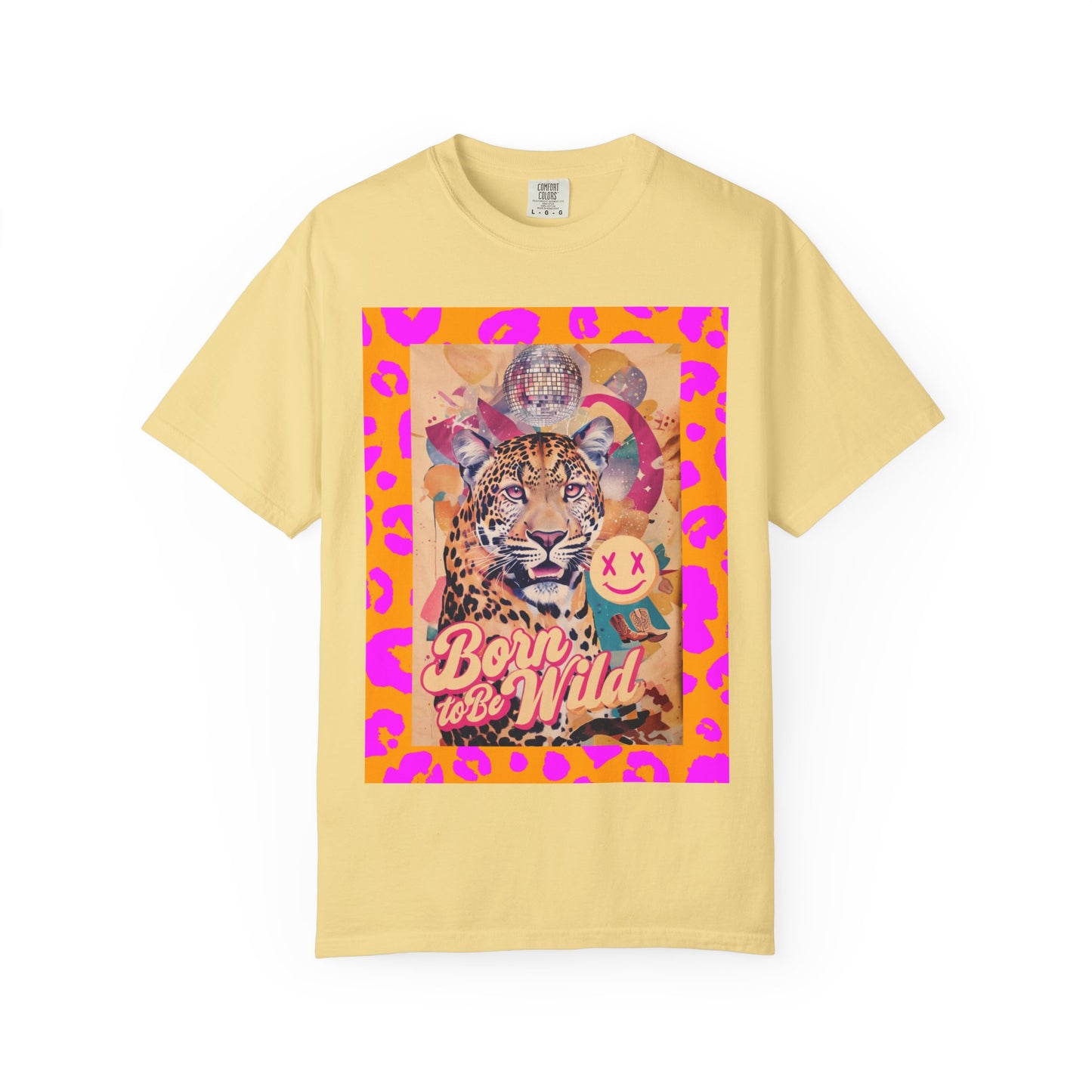 Bold Graphic T-Shirt: Born to Be Wild, Unisex Cotton Tee, Animal Lover Gift, Wild Spirit Apparel, Trendy Casual Wear, Unique Artist Design