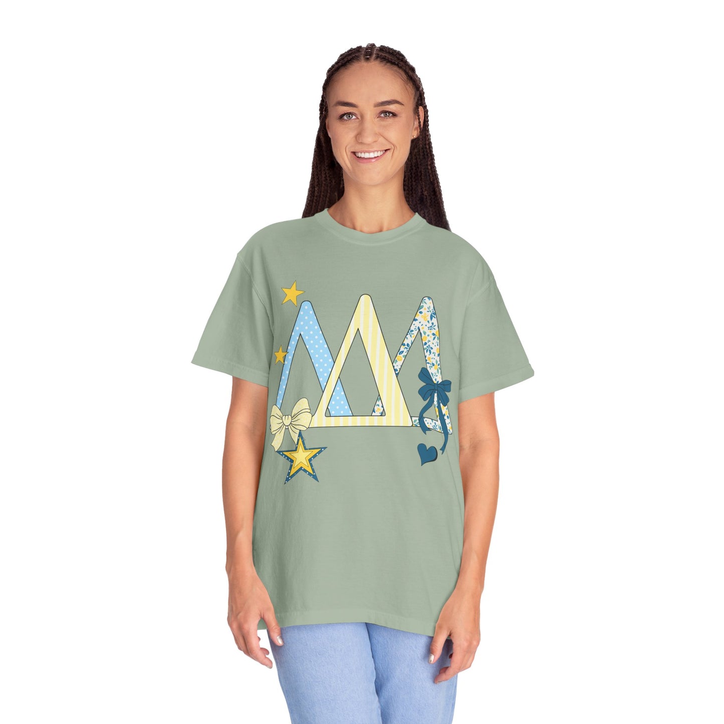 Whimsical yellow and blue Graphic T-Shirt
