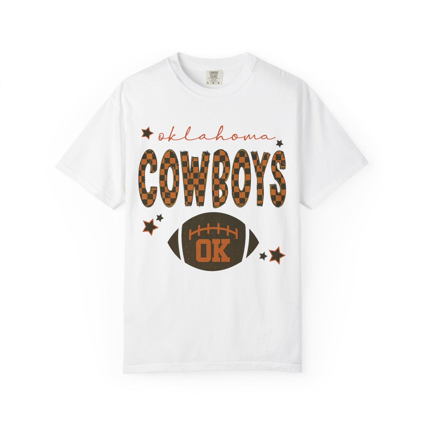 Oklahoma Cowboys Football T-Shirt — Leopard Print Team Tee