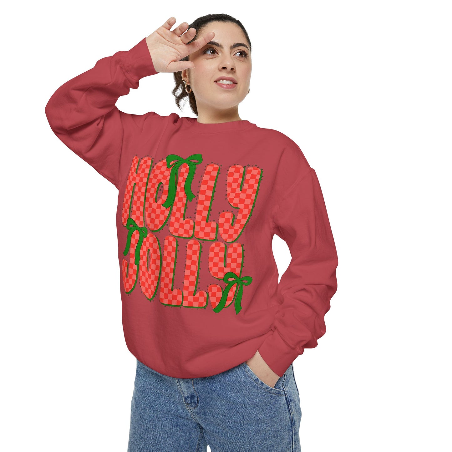 Holly Jolly Sweatshirt — Festive Christmas Holiday Pullover