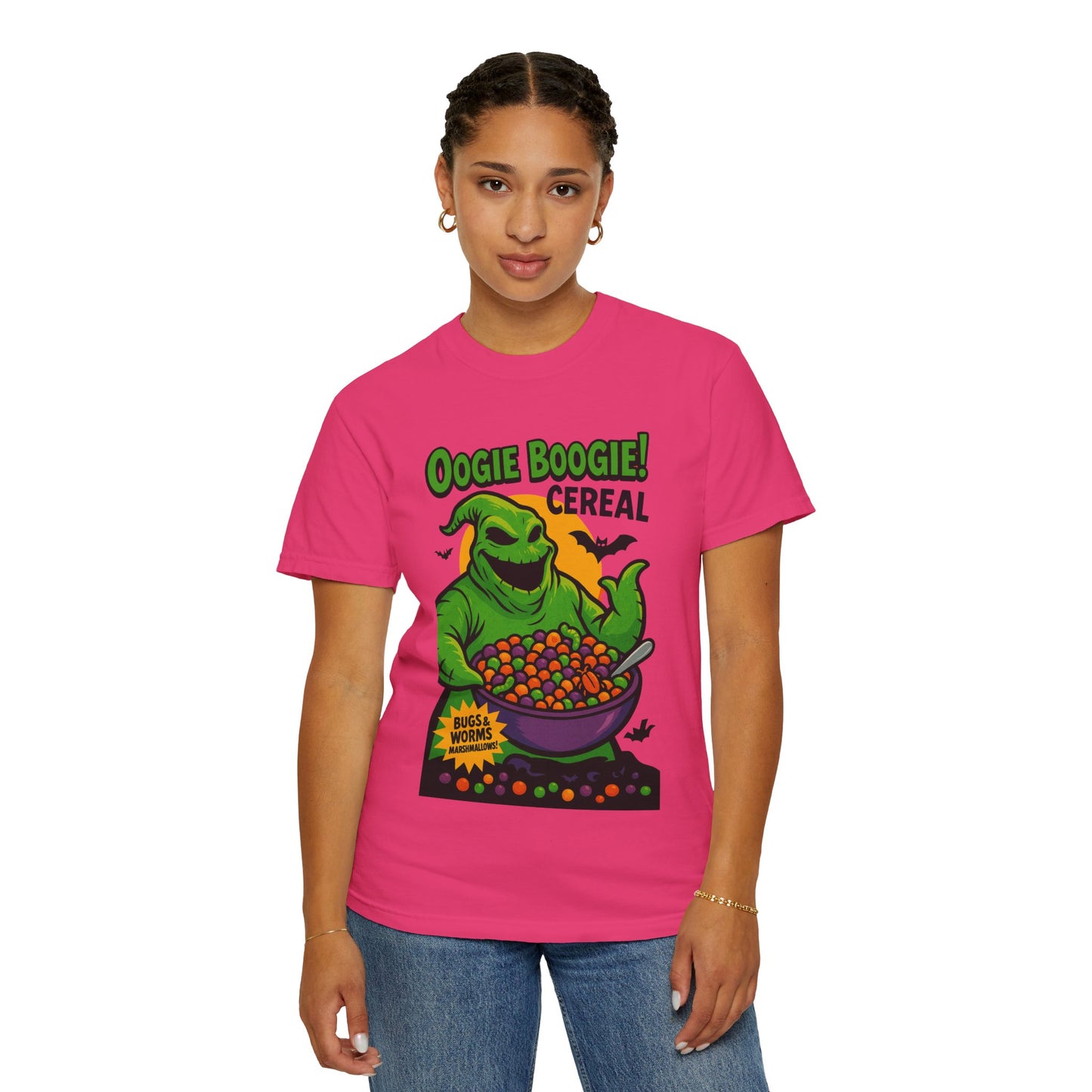 Oogie Boogie Cereal Unisex T-Shirt, Halloween Tee, Cartoon Apparel, Gifts for Fans, Unique Graphic Shirt, Spooky Style