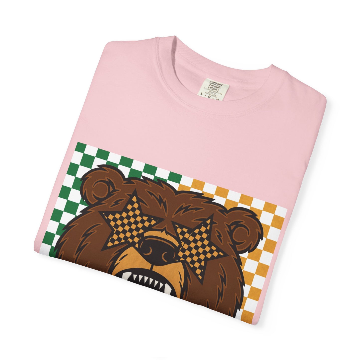 Checkered BU Bear Unisex T-shirt