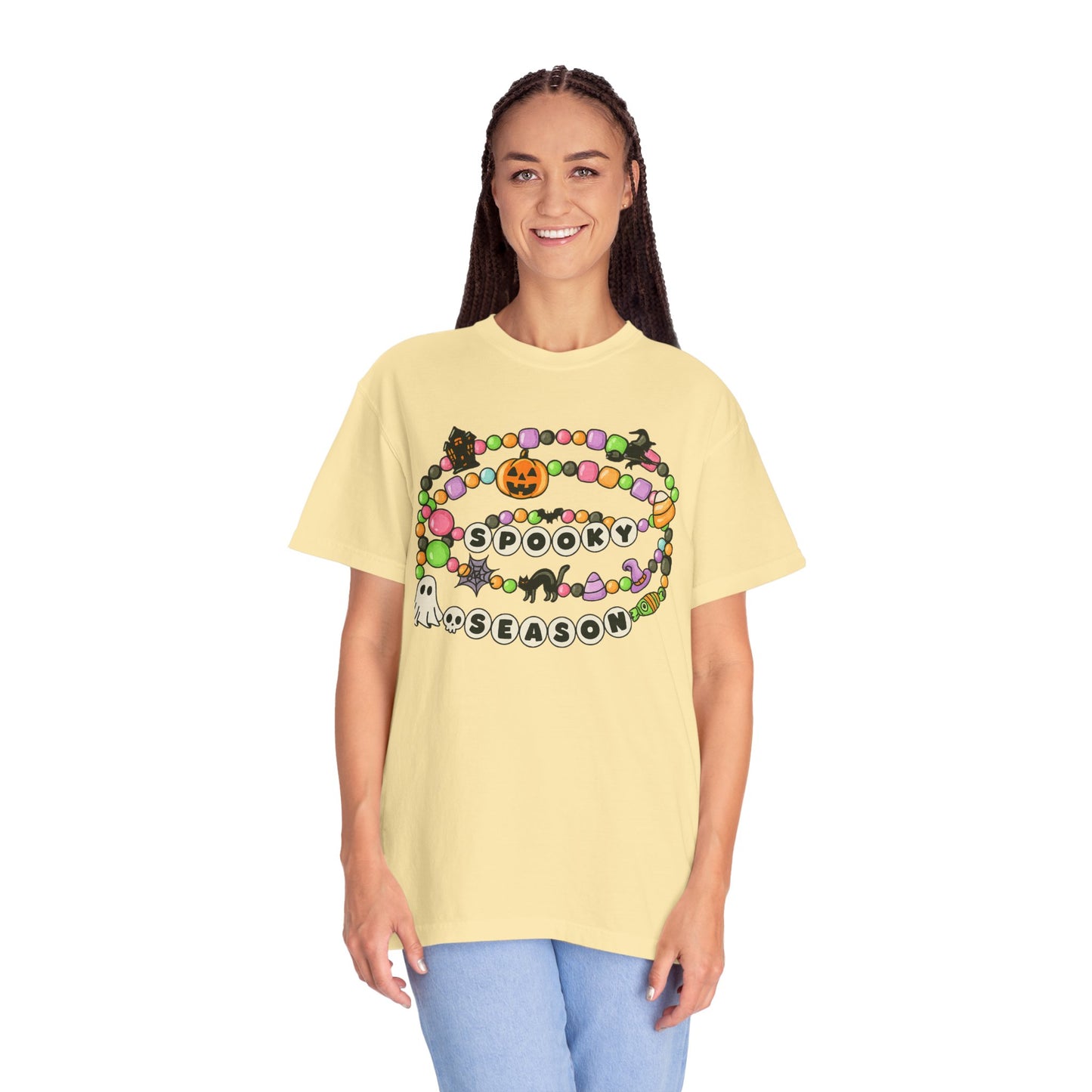 Spooky Season Friendship Bracelet T-shirt | Halloween Fun, Unisex Tee