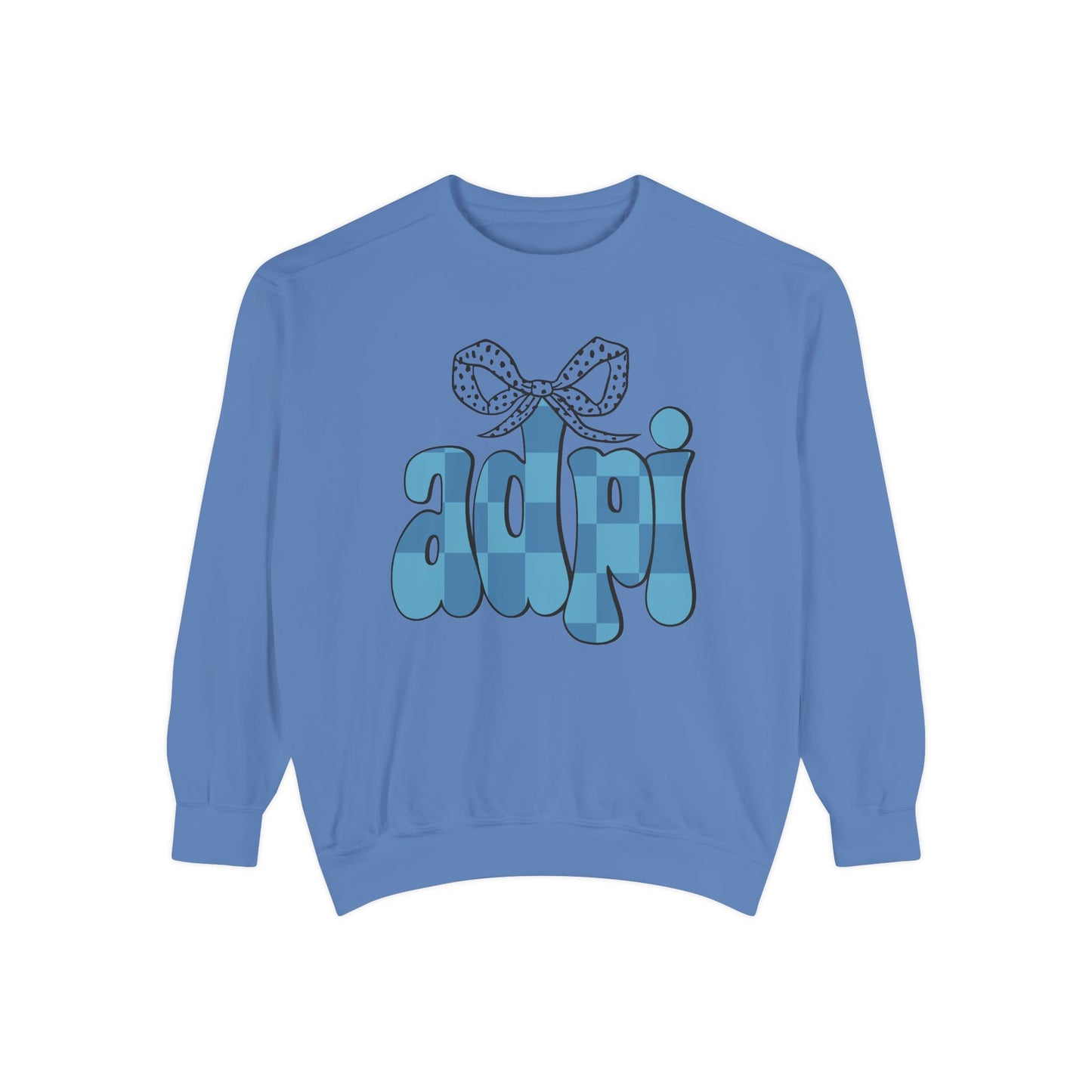 ADeltaPI Bow Design Unisex Sweatshirt - Cozy Casual Wear, comfort colors