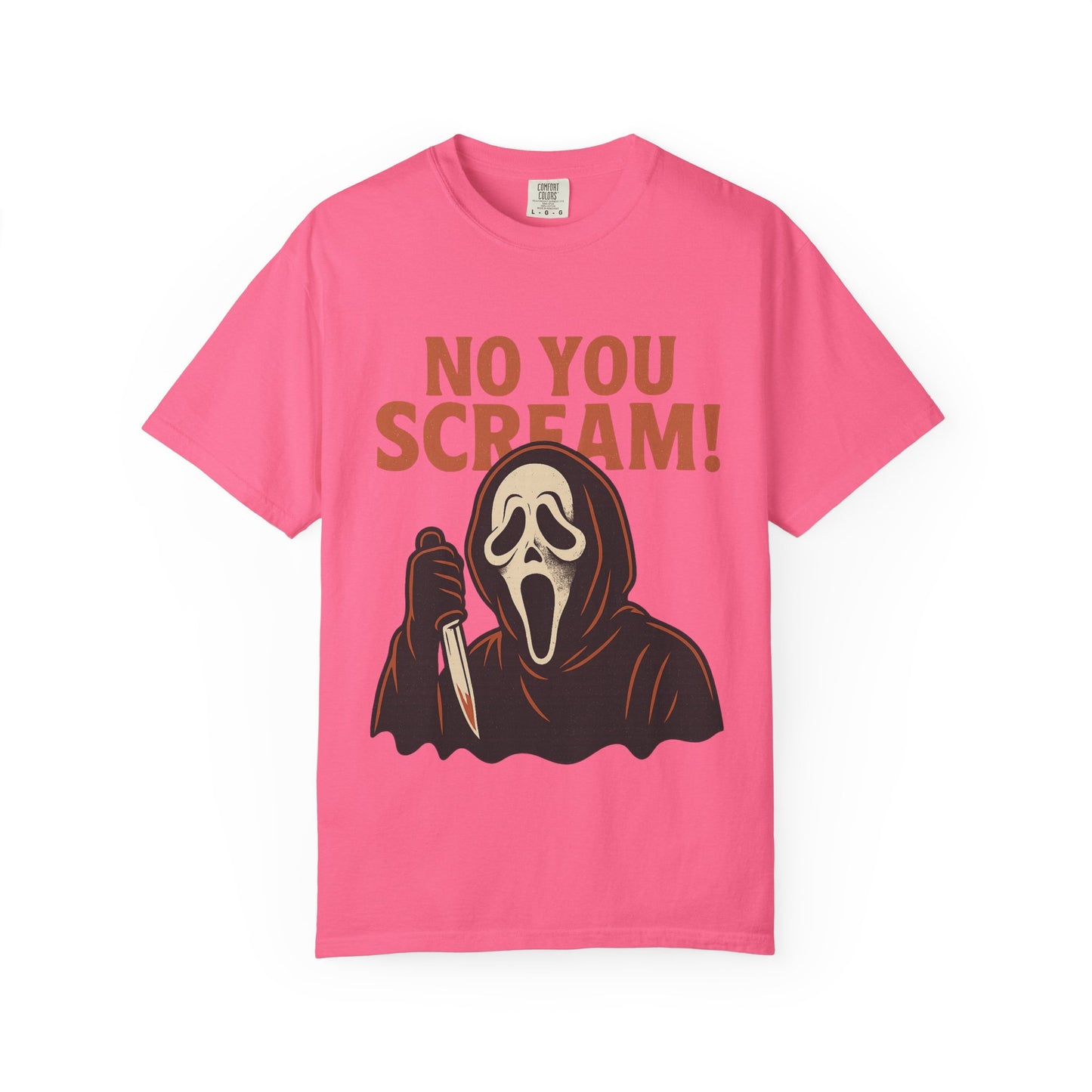 Unisex Horror-Themed T-shirt | Fun Scream Design for Halloween, Costume Parties, Movie Nights, Gift for Horror Fans