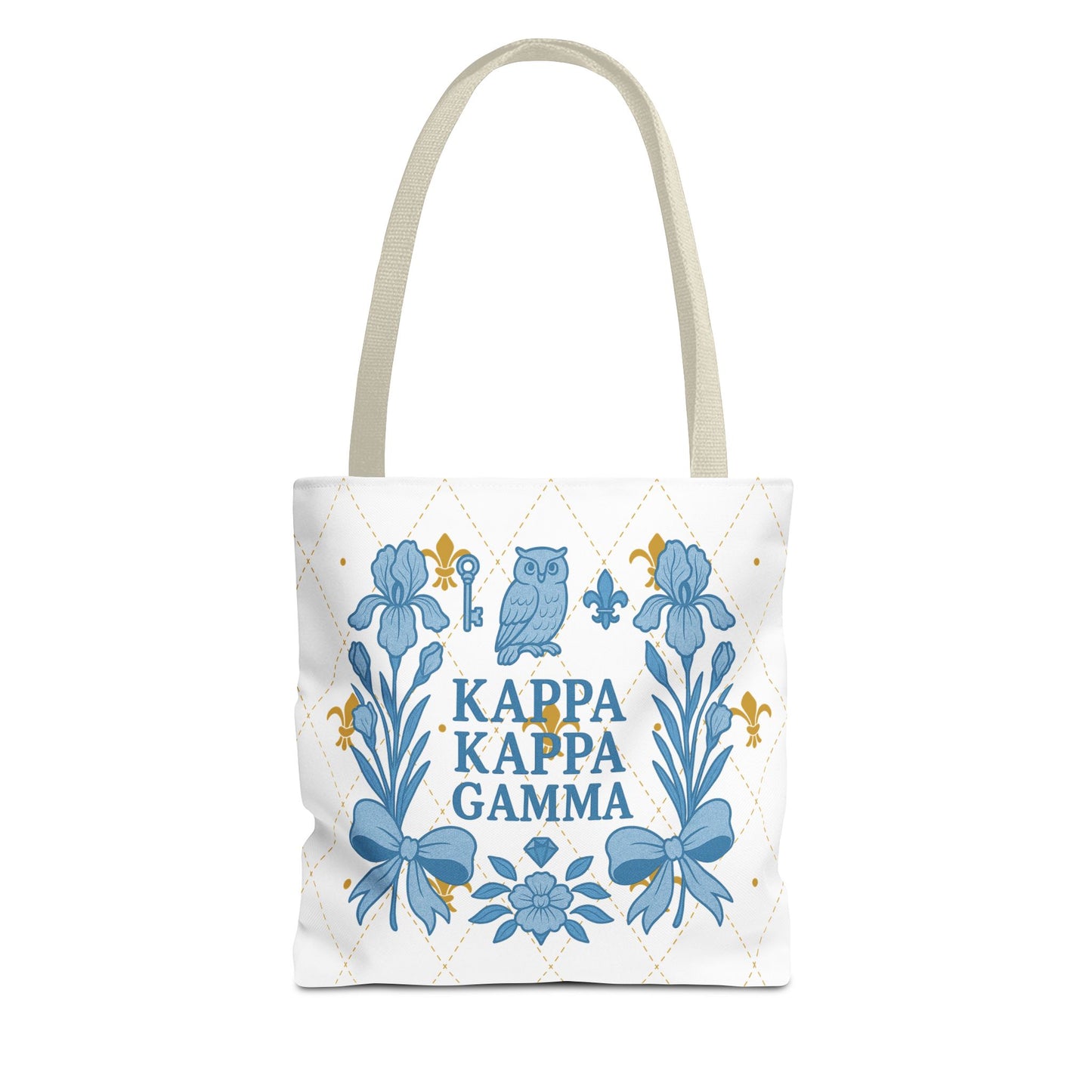 Floral KKG Sorority Tote Bag | College Student Gift, Event Tote